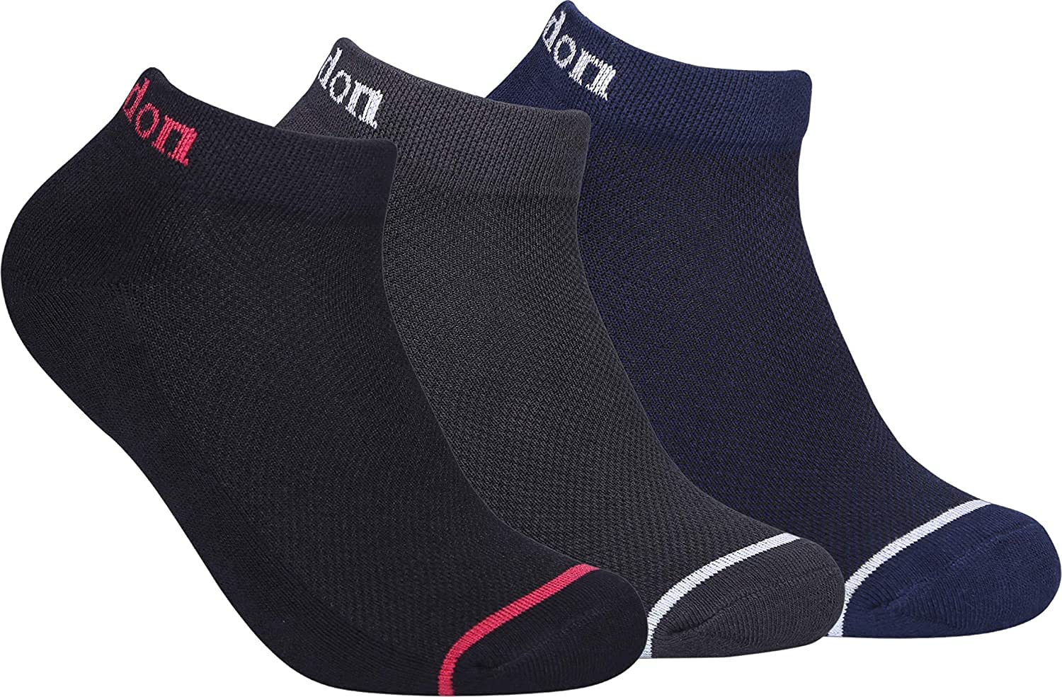 FABdonMen's Net Design Plain Socks I Made of Premium Combed Cotton with Soft Breathable and Lightweight IAll-Day Comfort Free Size Sock I for Casual Sports Workout Running Hiking – Pack of 3