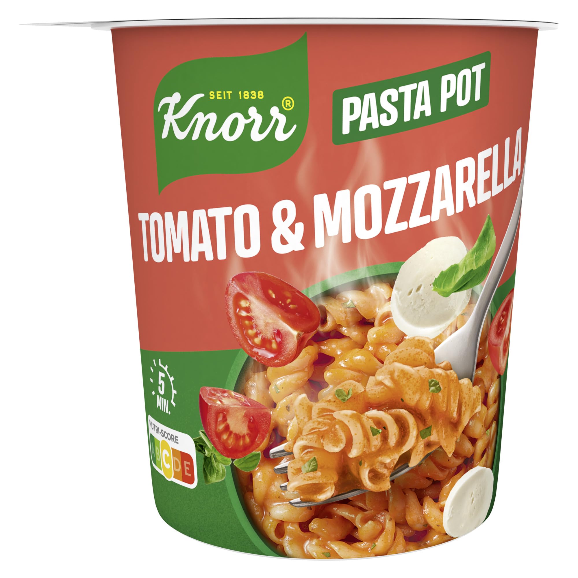 Knorr Tomato & Mozzarella Pasta Pot, leckere kleine Mahlzeit 63 g
