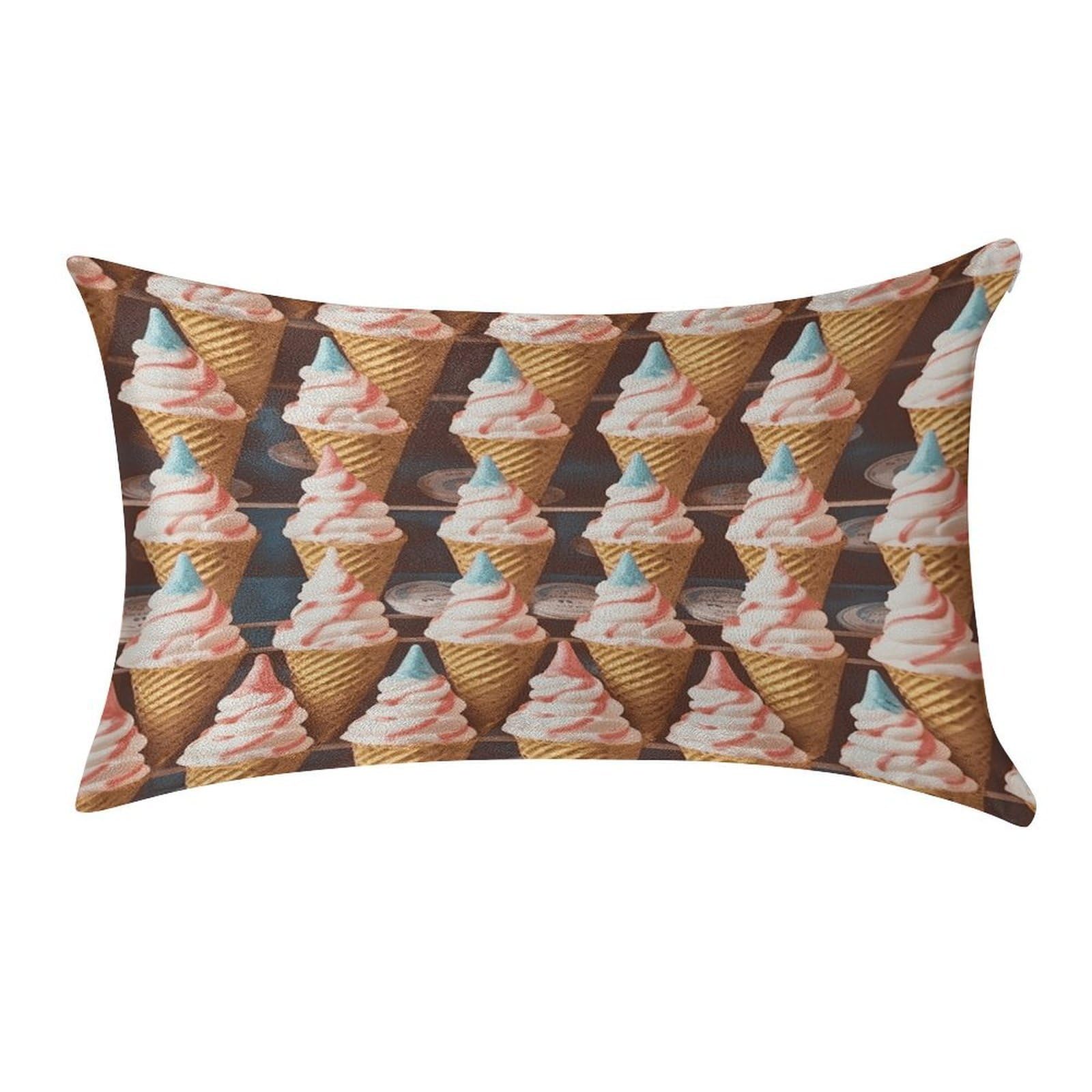 Btcowzrv Style Ice Cream Cones Fifties Time Pillow Cover Pillow Case Pillowcase