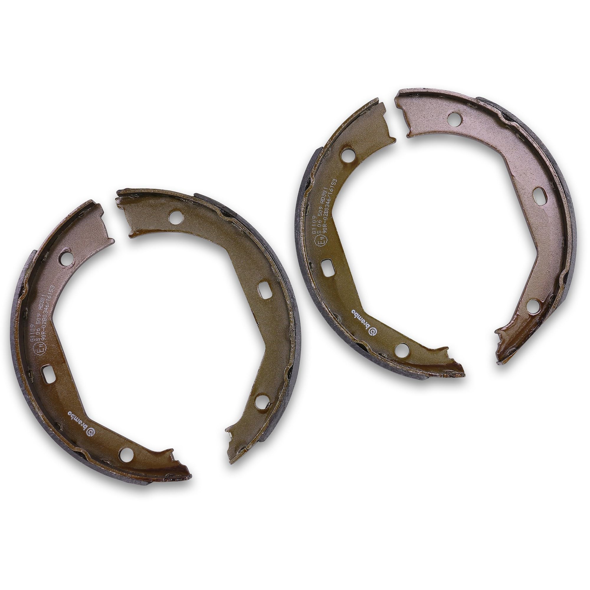 Set bestehend aus 1x Bremsbackensatz Feststellbremse, 1x Zubehörsatz Bremsbacken Feststellbremse 40754374 Hinterachse, Kompatibel mit: ALPINA B10, B10 Touring, BMW 1, 1, 1 Cabriolet, 1 Coupe, 2 Coupe