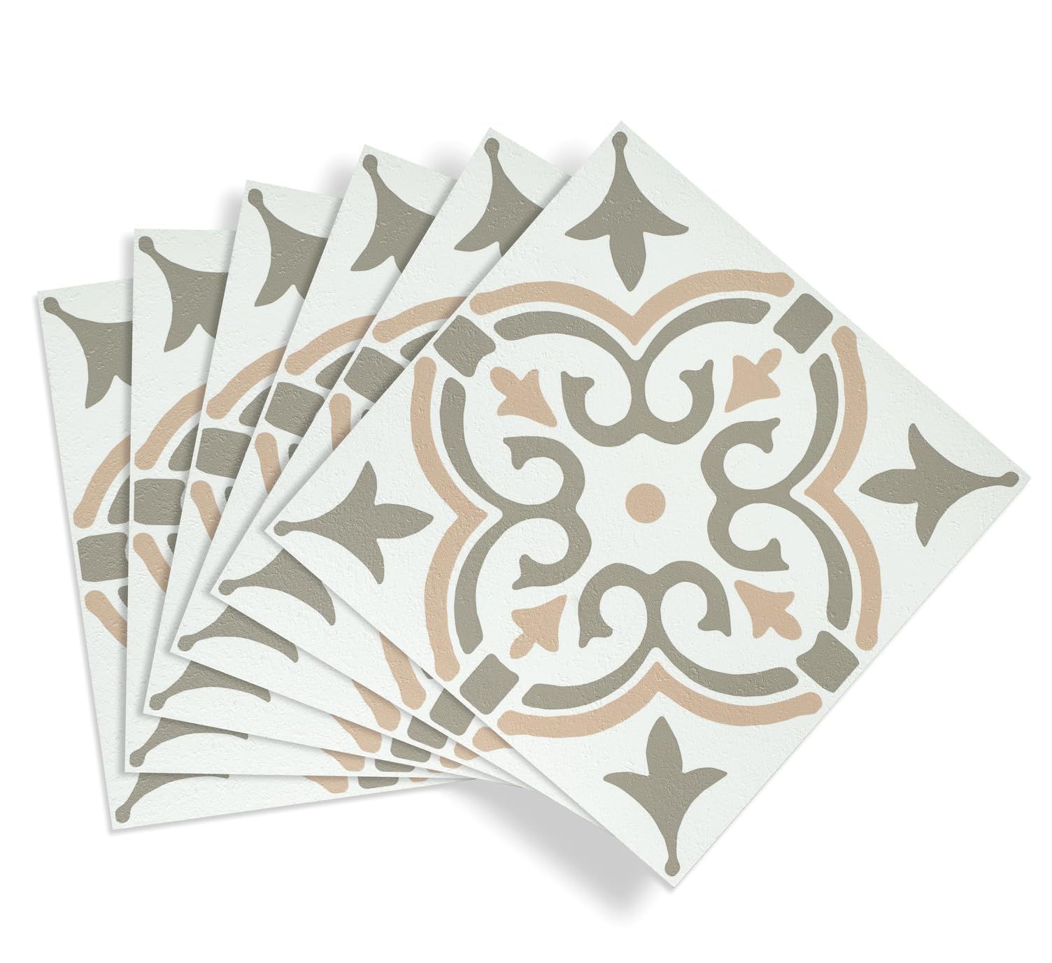 d-c-fix losetas adhesivas para suelo Motif De Plantilla Verde (pack 11, 30,5 cm x 30,5 cm) – baldosas de PVC adhesivas para suelo de calidad – suelo vinílico fácil de limpiar y ajustable