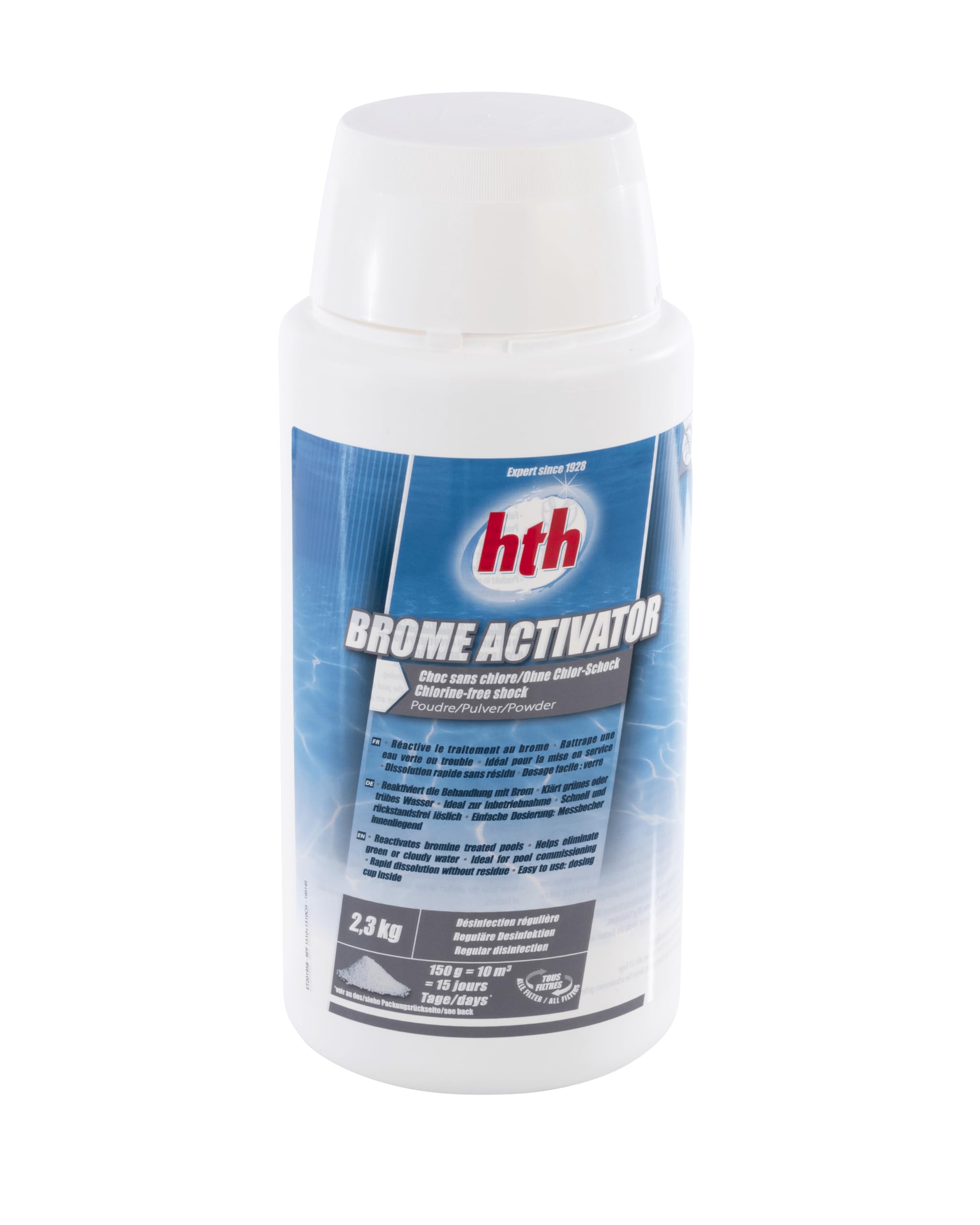 HTH Brome Choc Brome Activator Oxygen Shock 2,3 kg - Désinfection Douce