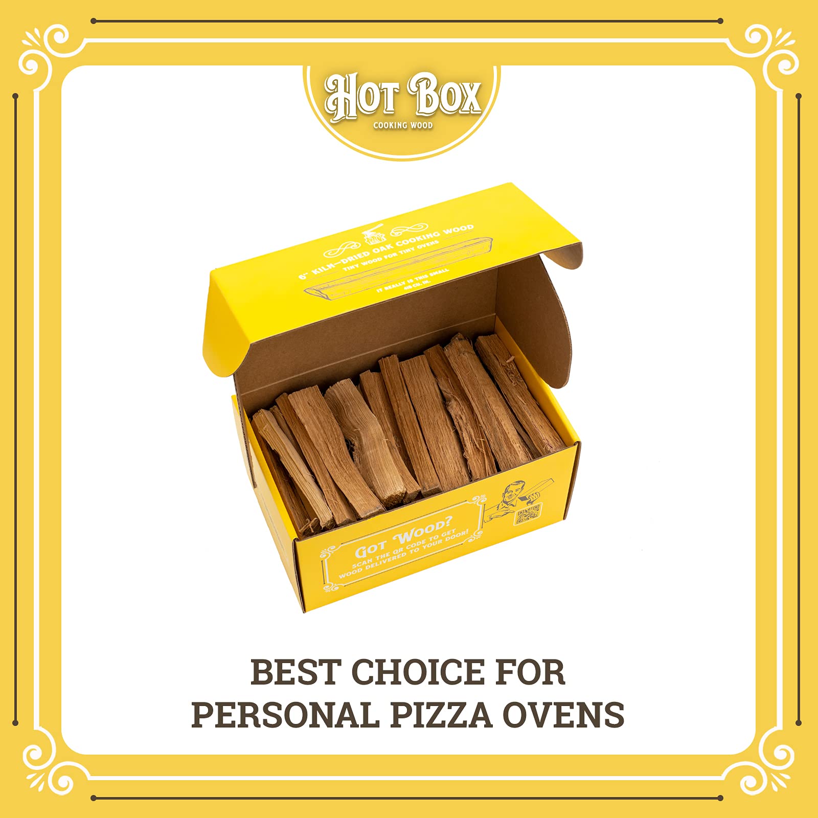 Buy KilnDried Oak Cooking Wood 6 Inch, MiniCut Logs For Portable