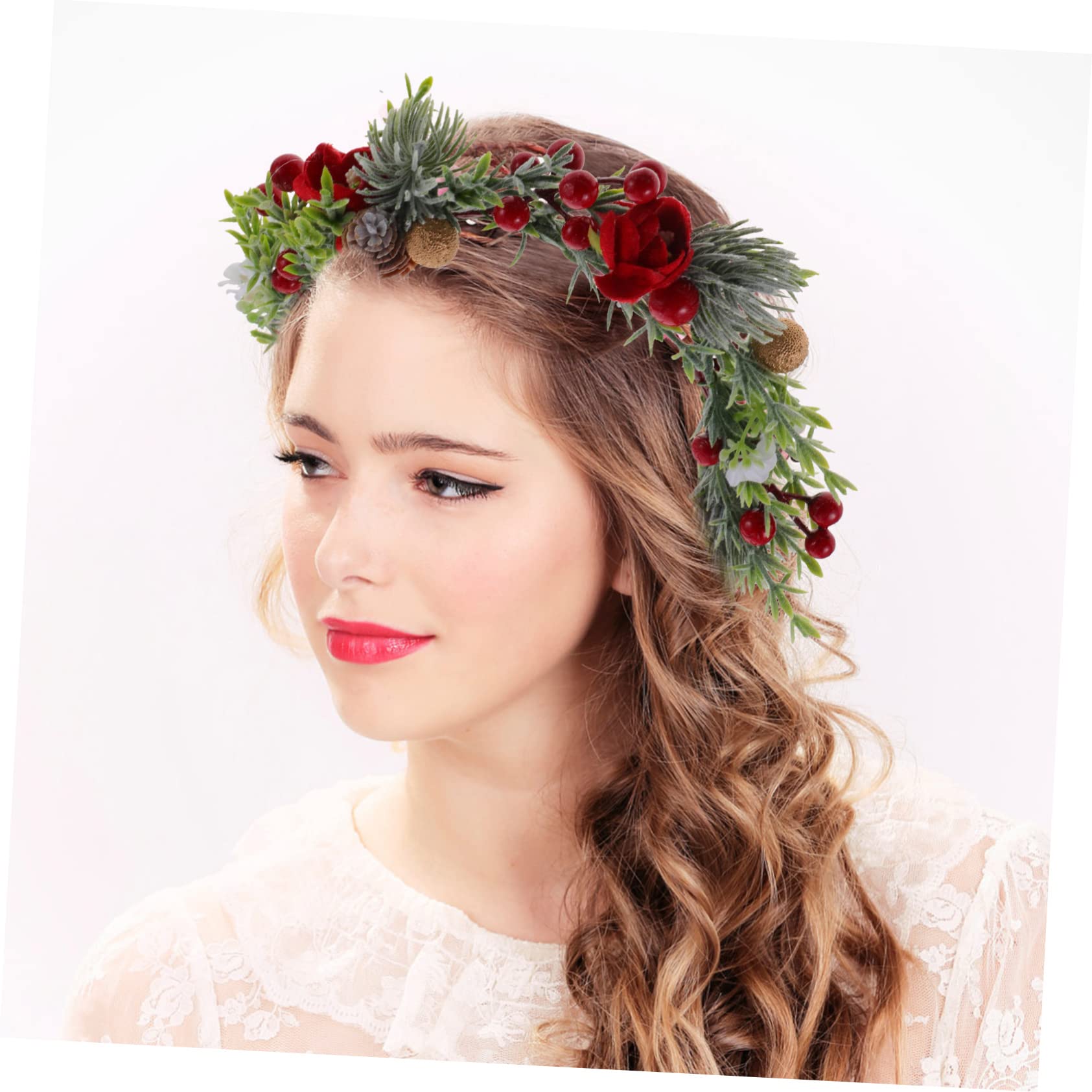 VALICLUD 5stücke Künstliche Blumenkrone Haarschmuck Mit Blattdesign Elegantes Stirnband Für Hochzeiten Festivals Und Kostüme Boho-inspiration Für Damen Leicht Und Bequem Für