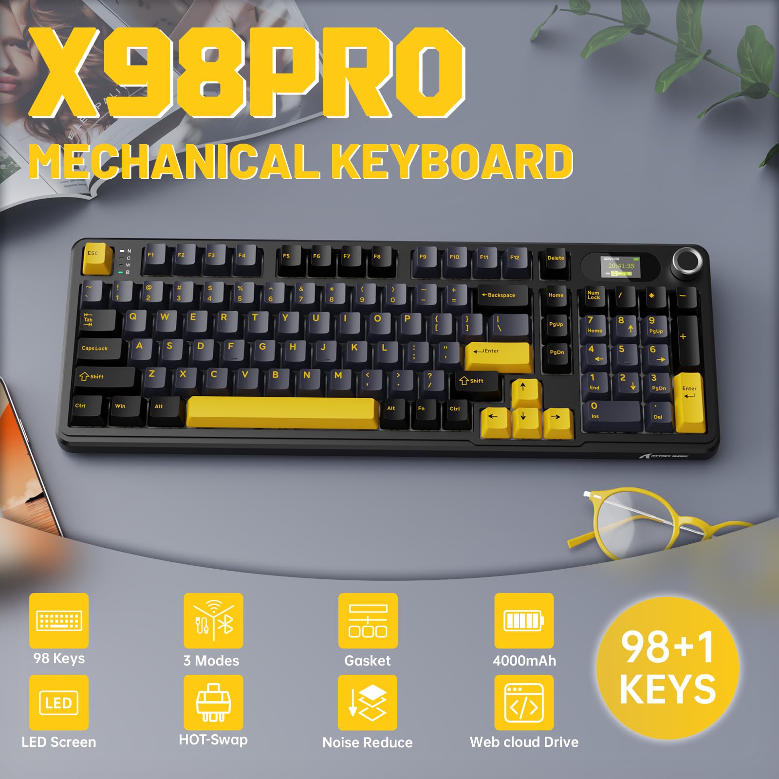 X98 Gaming Keyboard Star Black