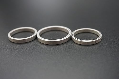 Miniatura 4 de Llavero y llavero con mosquetón de titanio, llavero abrebotellas, clip para cinturón de trabajo, llavero EDC minimalista.