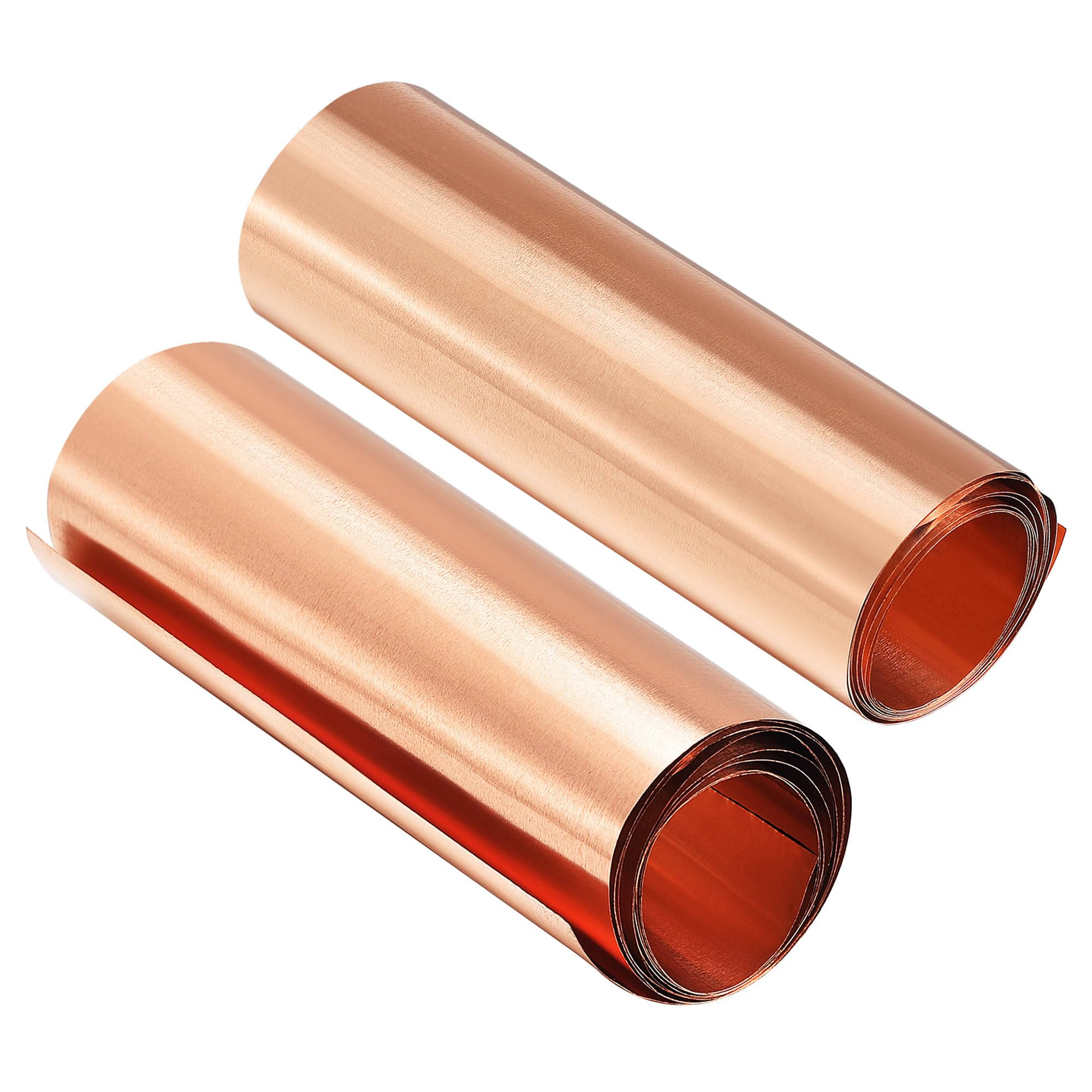 uxcell Copper Sheet Roll, Metal Foil Plate 1000mm x 100mm x 0.01mm 2pcs-image-10