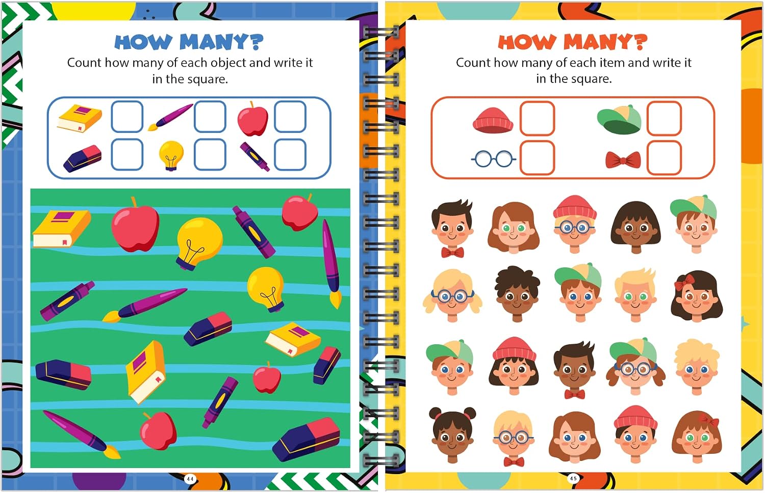 Channie's Pre-K Dry Erase Activity Book, Preschool Workbook with Fun Educational Learning Activities for Kids, Ages 3-5, 50+ Games, Colors, Letter-Tracing, Counting, Mazes, and More!