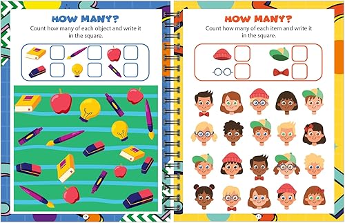 Miniatura 6 de Channie's Libro de actividades de borrado en seco de pre-K, libro de ejercicios preescolar con divertidas actividades educativas de aprendizaje para