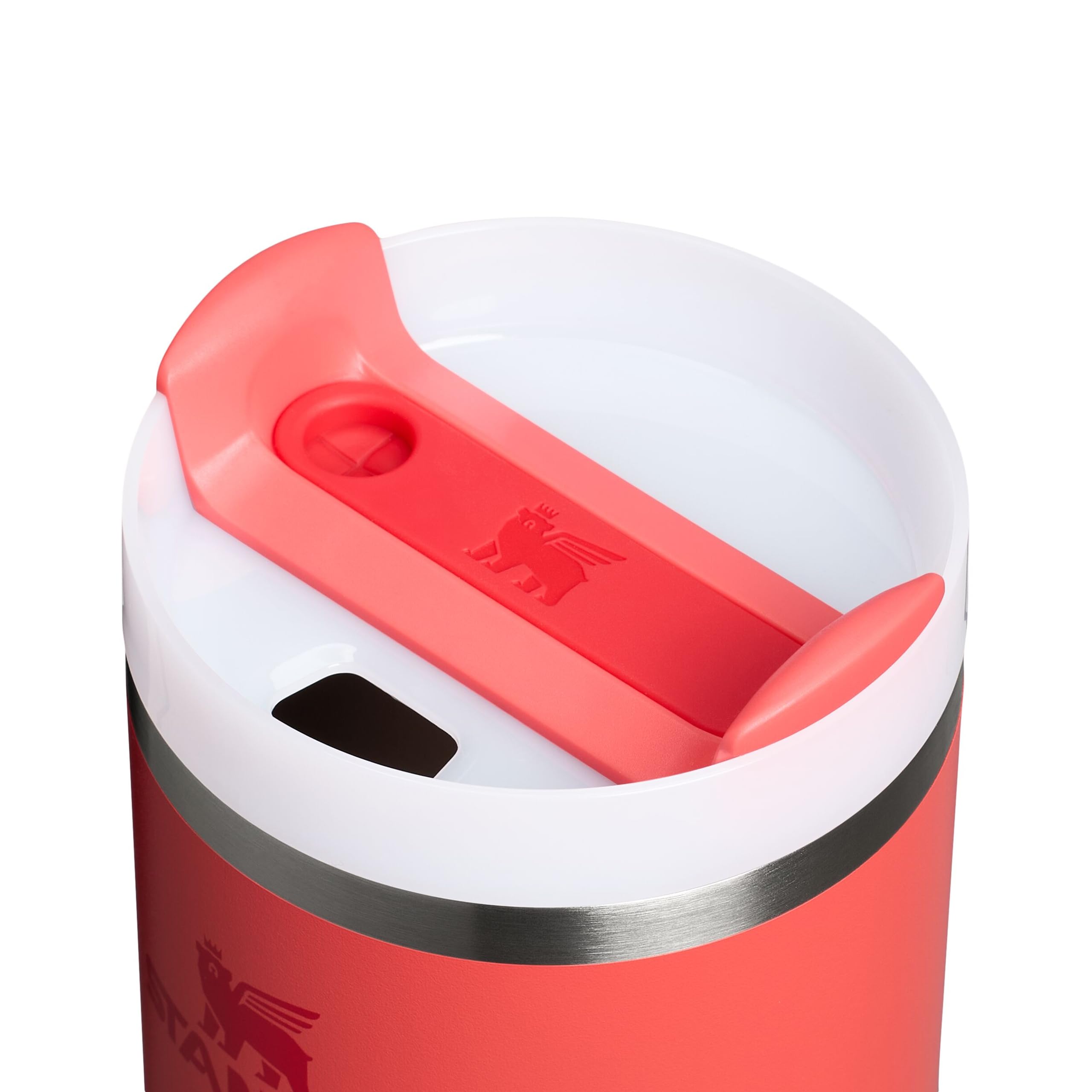 Stanley Quencher Pipetli Termos Bardak, 0.60 Litre, Mercan (Hot Coral)