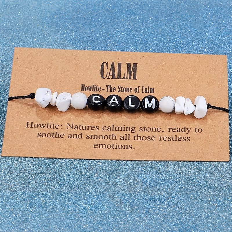 COLORFUL BLING Handmade Healing Chakra Beaded Bracelet with Spiritual Meaningful Card Crystal Natural Stone Strand Bracelet for Women Reiki Yoga Meditation Jewelry Protection Gifts - Image 4