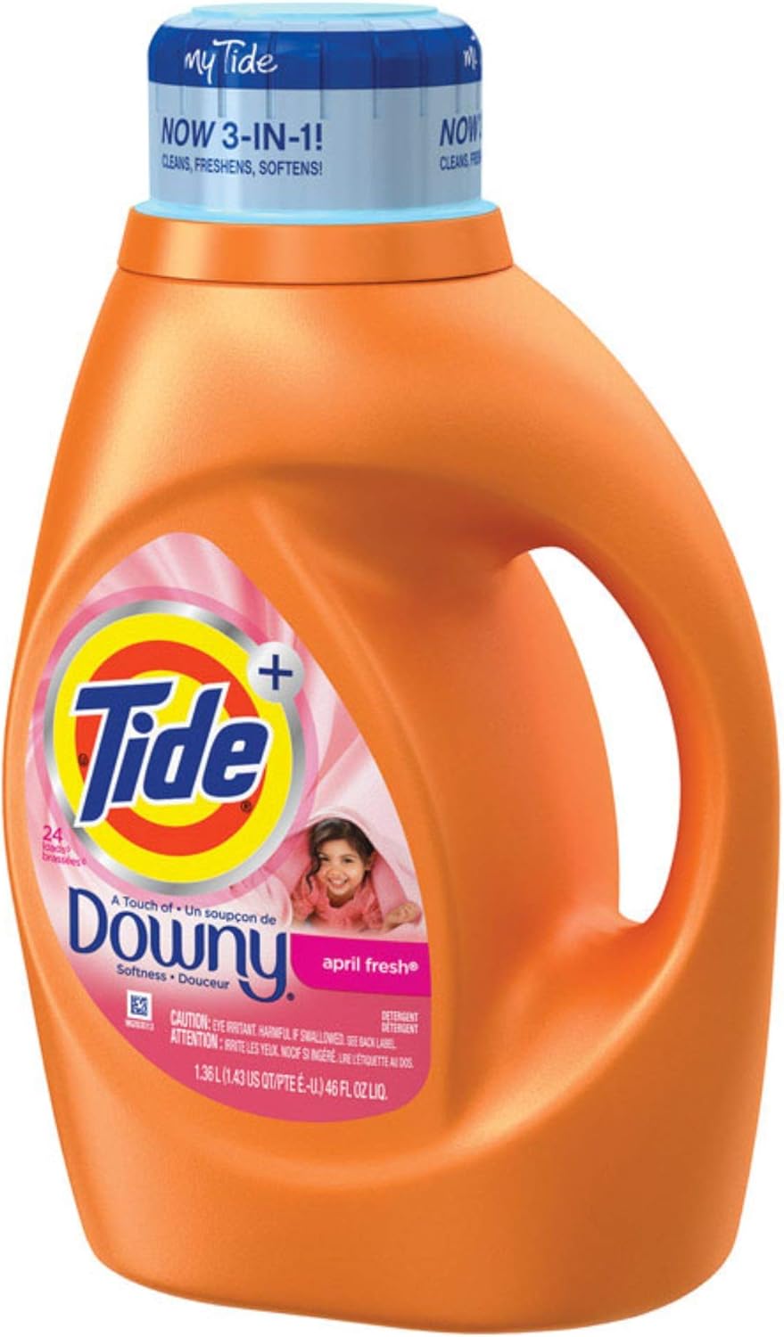 Tide With Downy Liquid Laundry Soap (April Fresh, 46oz)