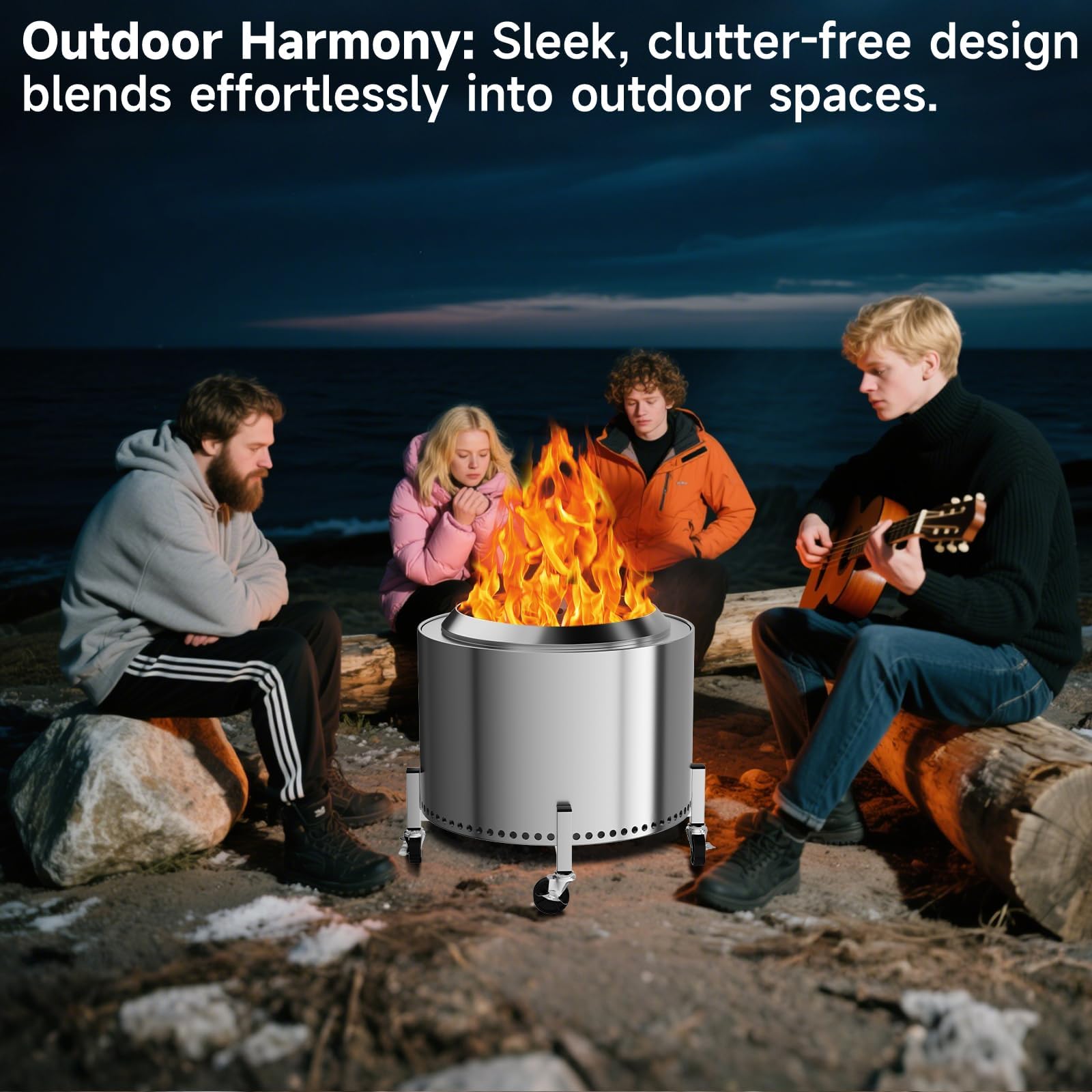 GFTIME Stojak na palenisko Solo Stove Bonfire Ranger Yukon i inne paleniska 38-68 cm, akcesoria do paleniska solo, stojak ze stali nierdzewnej, akcesoria ogrodowe