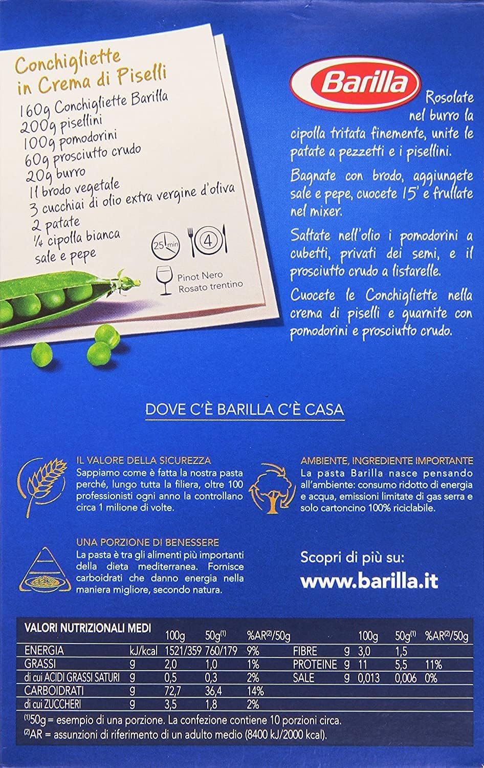 Pasta Conchigliette Nr. 39 500g + Italian Gourmet Polpa 400g