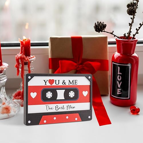 Miniatura 6 de Letrero de madera para el día de San Valentín, bandeja escalonada para el día de San Valentín, decoración de interiores para el hogar, romántica