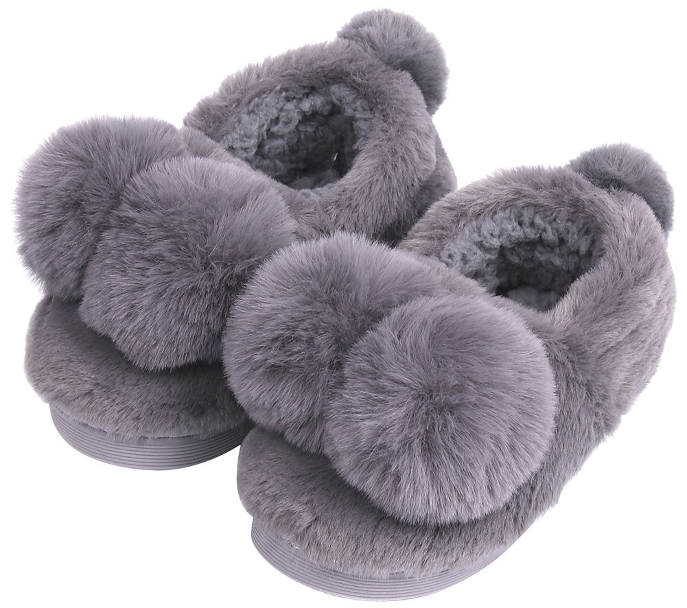 Unisex Cute Ball Toddler Kids Shoes Slippers Boy Girl Winter Soft Bedroom Indoor House