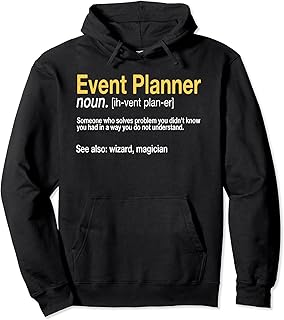 Event Planner Noun Specialist Party Coordinator Organizer Pullover Hoodie