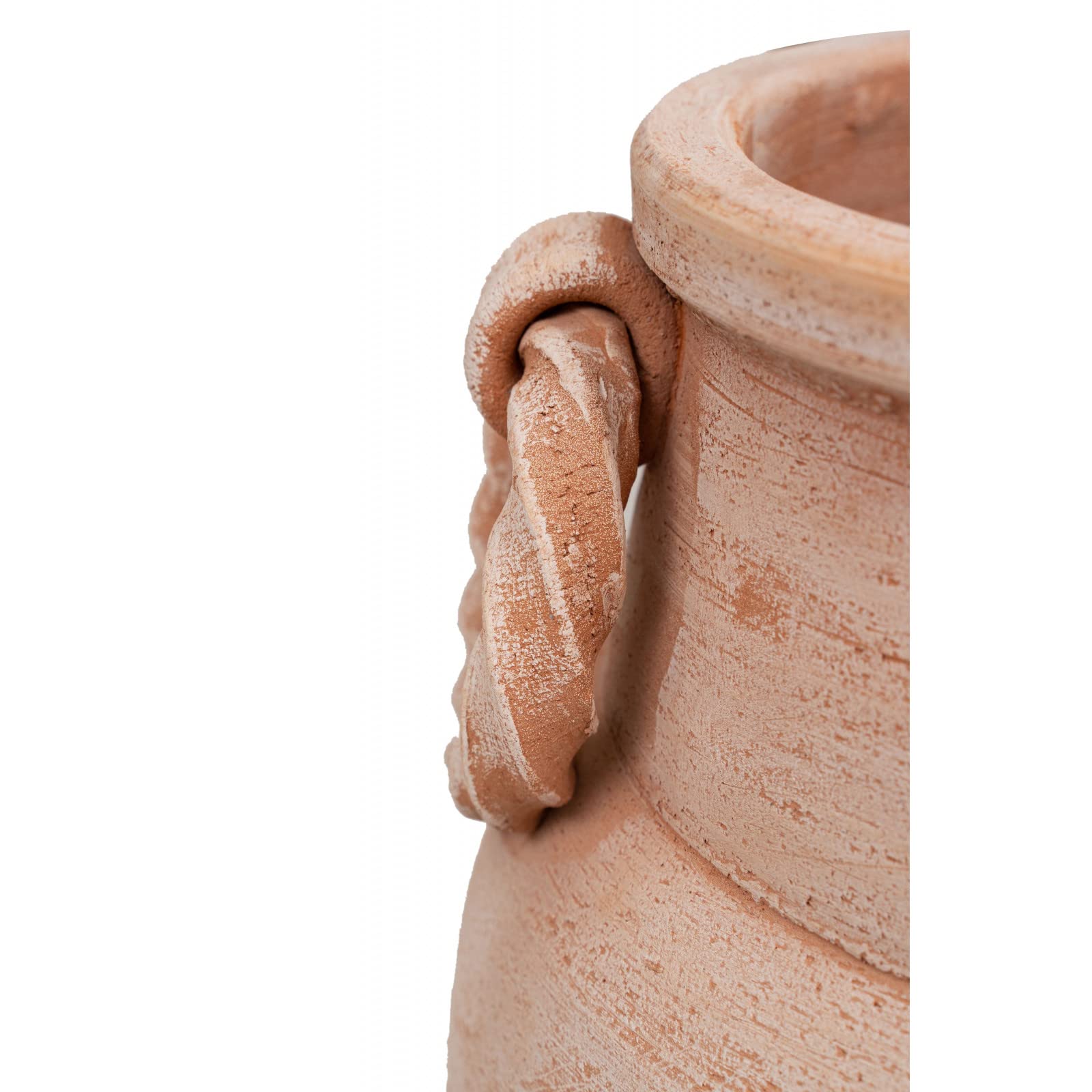 Biscottini Porta ombrelli per esterno e interno 34x48 cm | Vasi terracotta portaombrello Made in Italy | Portaombrelli da esterno lavorati a mano