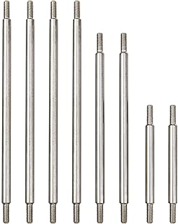 8Pcs Vgoohobby Stainless Steel 324 Wheelbase Chassis Pull Rod Link Linkage Compatible with Traxxas TRX-4 Defender Tactical S201 1/10 RC Crawler Car