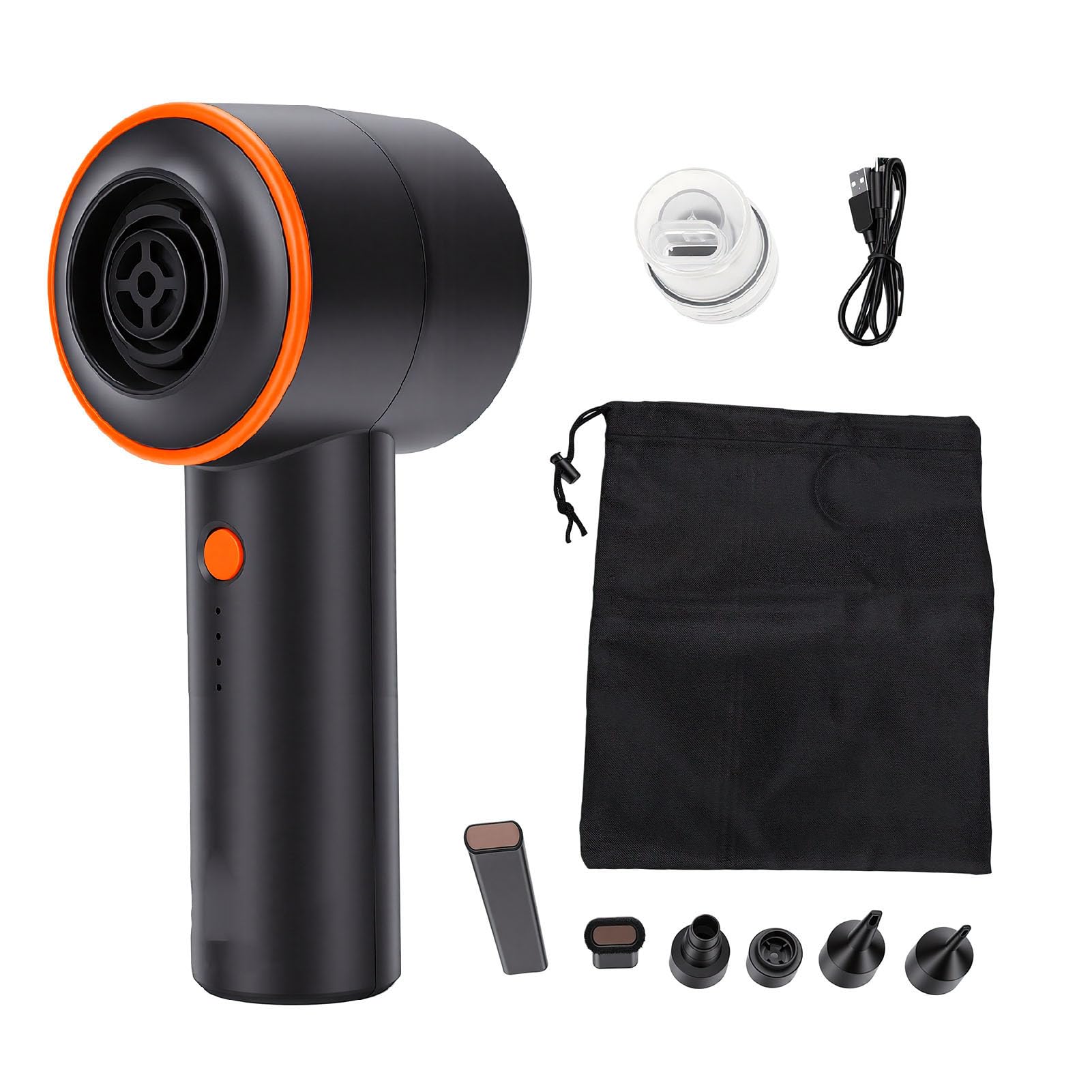 SUNGOOYUE Mehrzweck-Vakuum-Gebläse, Akku-Handstaubsauger, Licht, für | Multifunktions-Staubsauger-Luftstaubsauger, Handstaubsauger, kabelloses Gebläse, leichtes Kit, 2000 mAh Li-Akku,