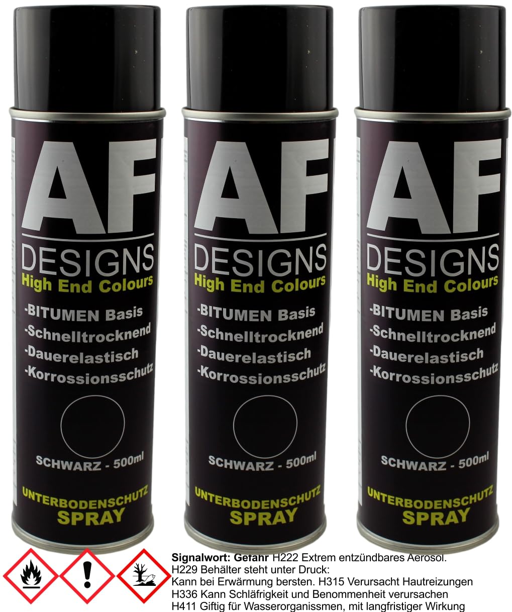 Bitum 1 X 500ml Bitumen Spray Schwarz UBS Schutz Unterbodenschutz