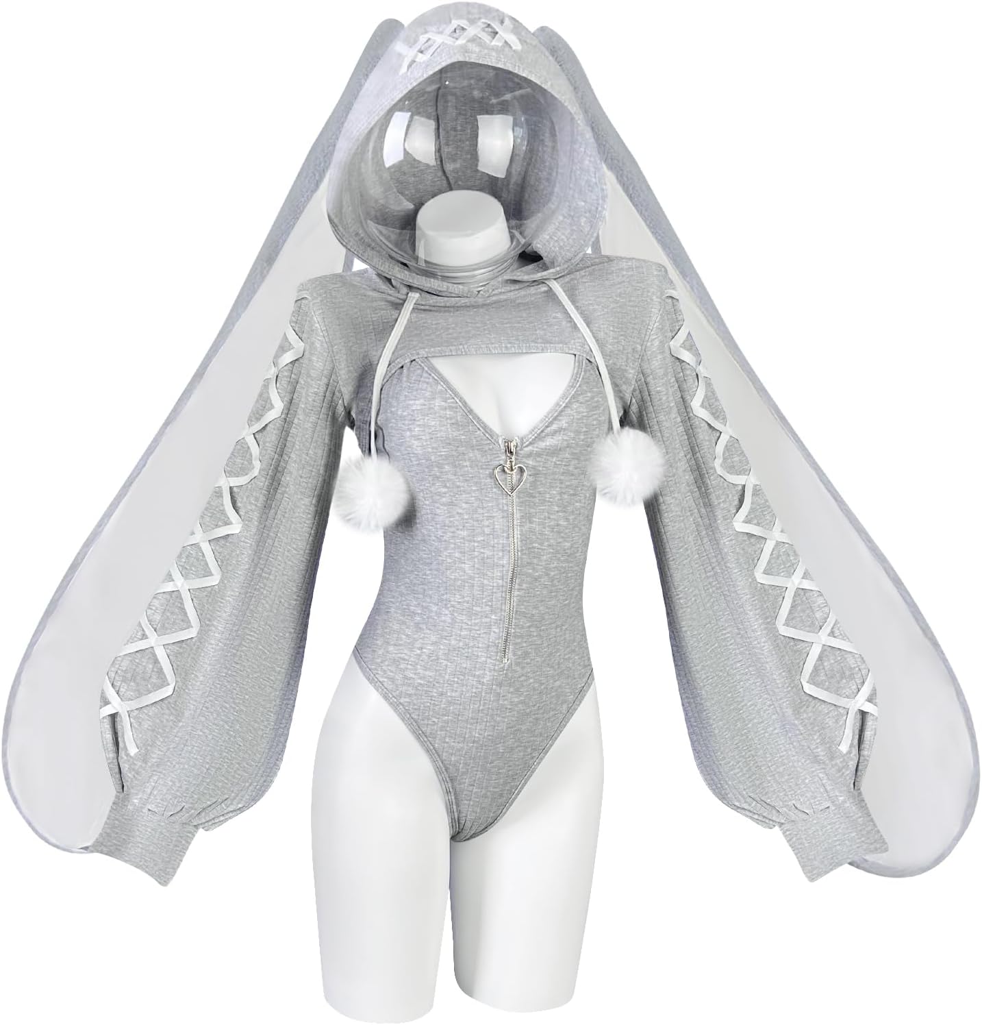 Amazon.co.jp: [KORURACLUB] バニーガール コスプレ ストライプ柄