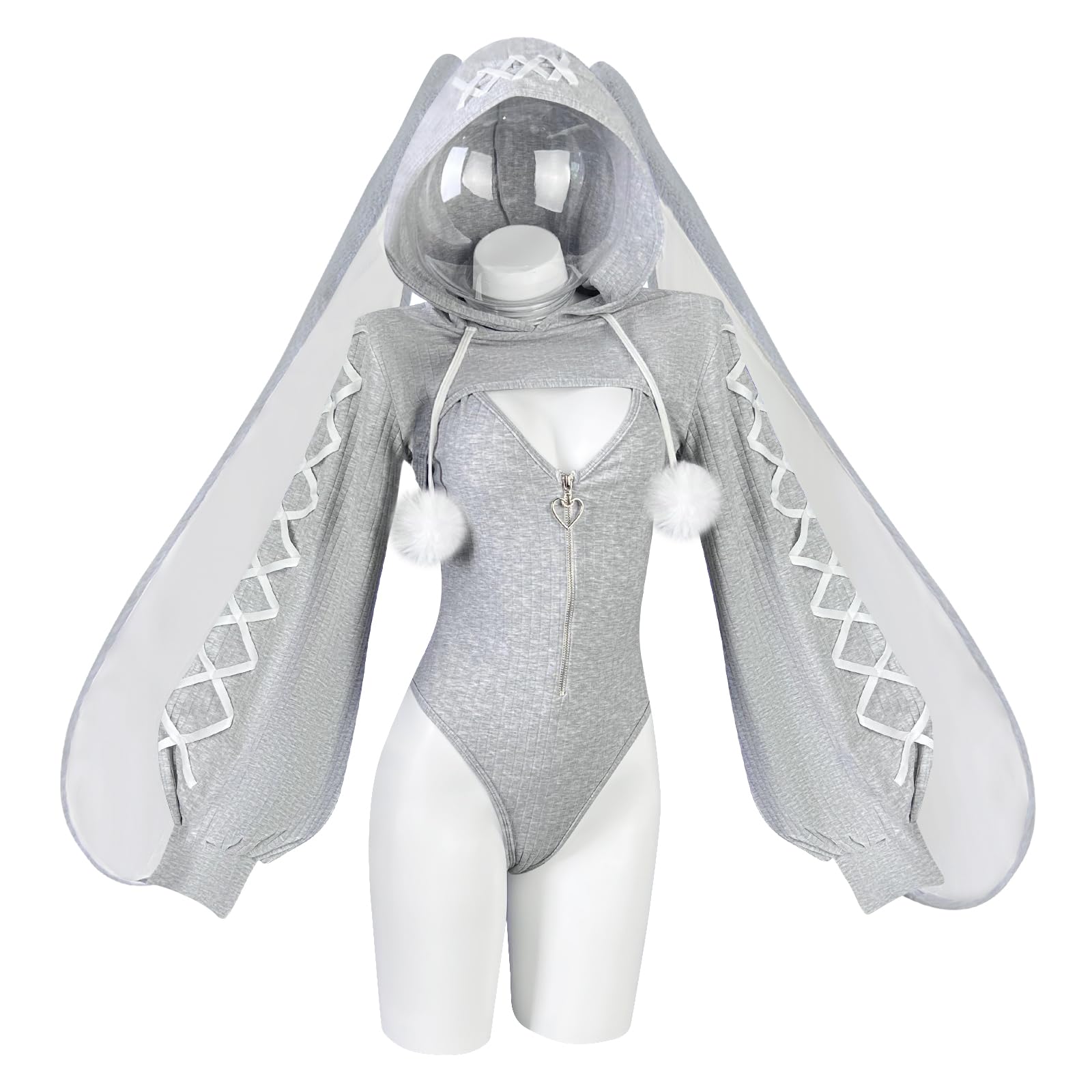 Amazon.co.jp: [KORURACLUB] バニーガール コスプレ ストライプ柄