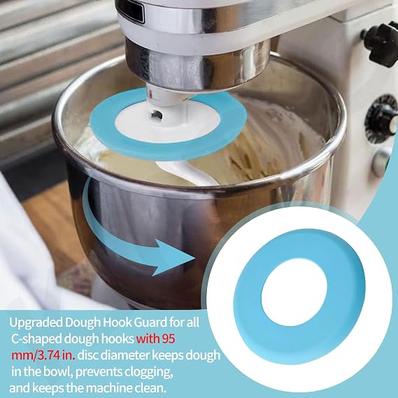 Dough Hook Shield for Kitchen Aid 4.5qt & 5qt Tilt Head Stand Mixers