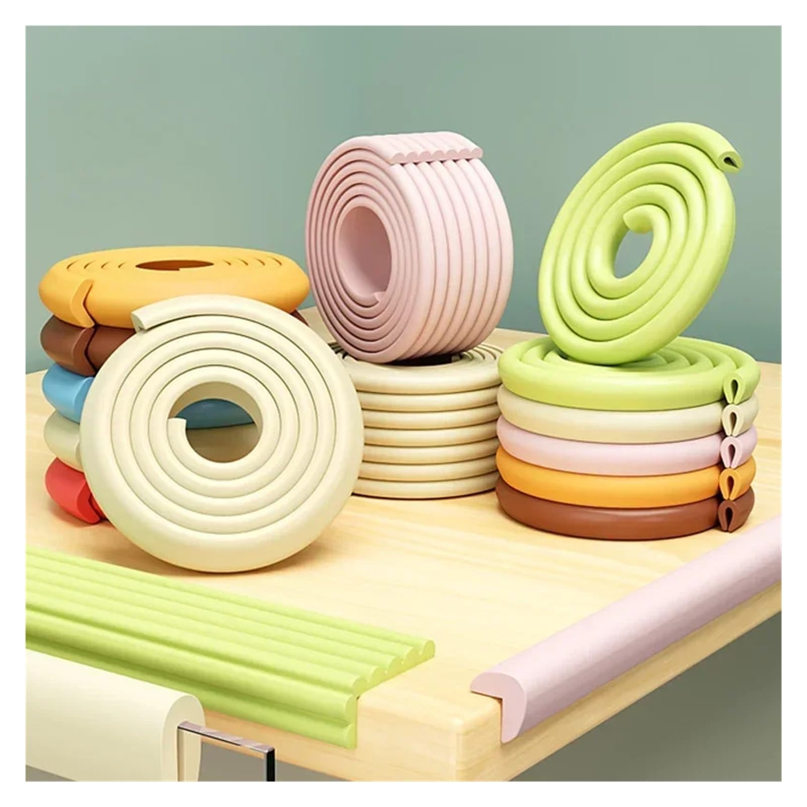 Protectores de Esquinas para mesas, Seguridad Infantil, 2 Metros, de Home Furniture Angle Protection Tape.