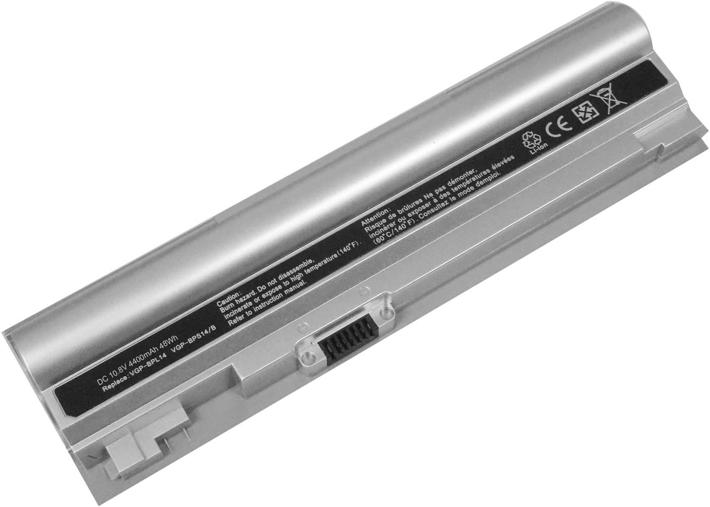 Battery SONY VAIO VGN-TT11LN/B 10.8 4400mAh/49Wh Compatible with Sony Vaio VGN-T VGN-TT and part # VGP-BPL14 | VGP-BPL14/B | VGP-BPL14/S | VGP-BPL14B | VGP-BPS14/B | VGP-BPS14/S | VGP-BPS14B