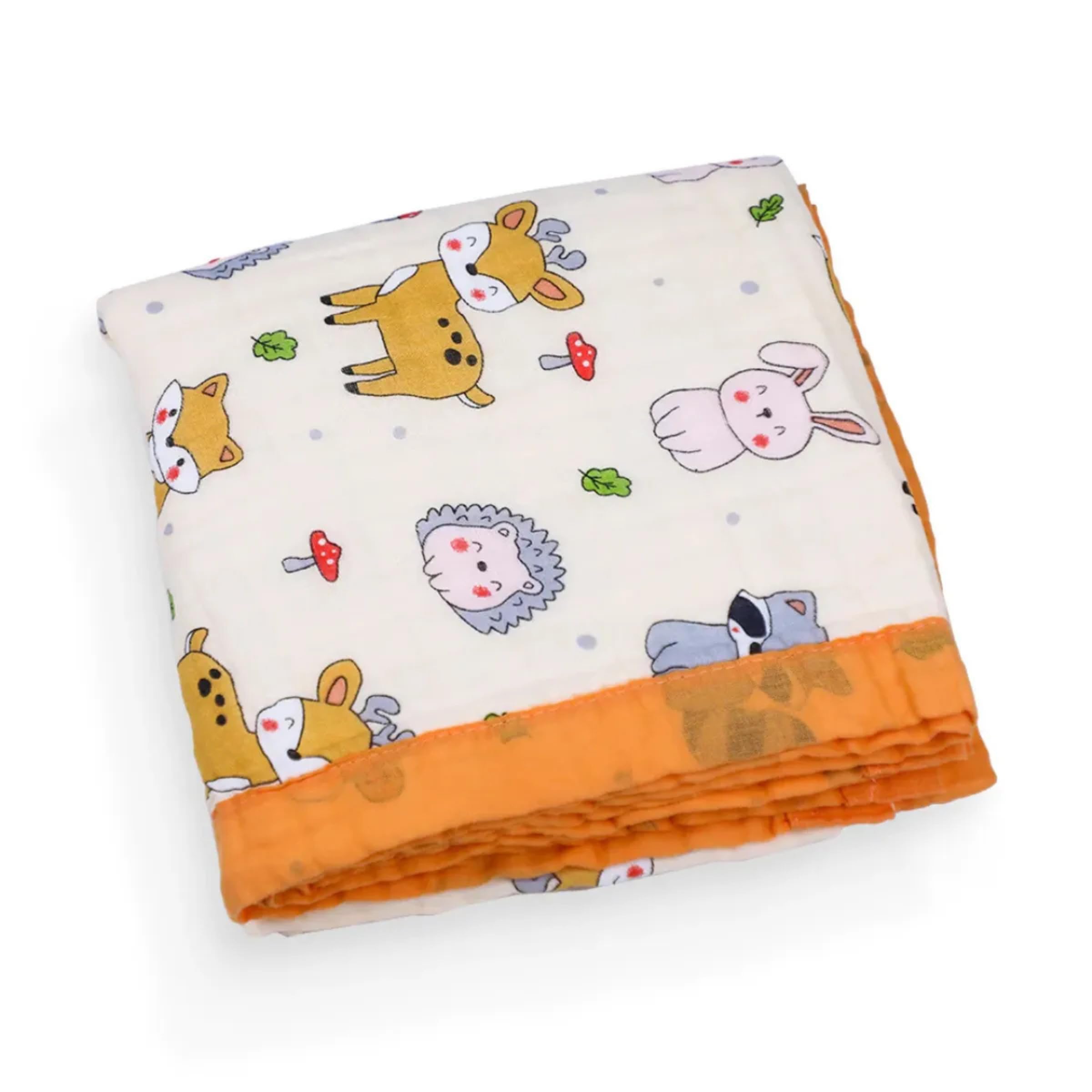 Smile Baby-100-Organic-Muslin-6-Layer-Super-Soft Muslin Baby Blanket 100 * 110 CM 1 Pic Blanket