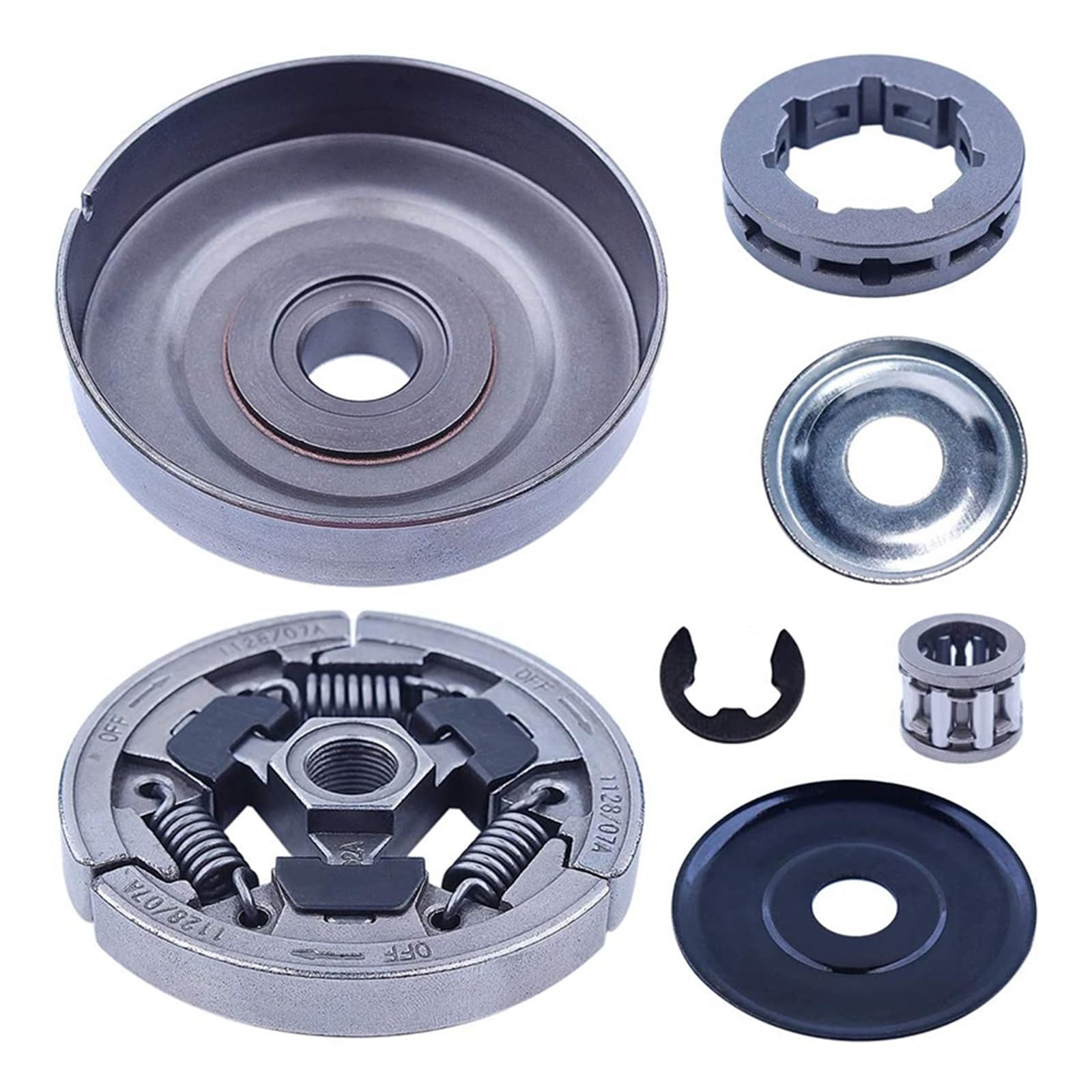 Kit de cojinete aguja piñón llanta tambor embrague 3/8 for motosierra Stihl 044 046 MS440 MS460 MS461 MS441 MS361 MS362 MS362C