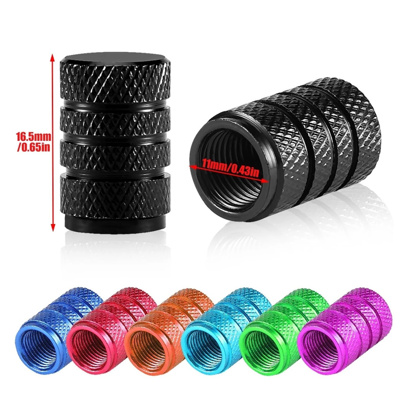 4Pcs/Set Tire Stem Valve Caps Aluminium Car Dustproof Caps Tire Wheel Stem Air Valve Caps(C0650-Gold)