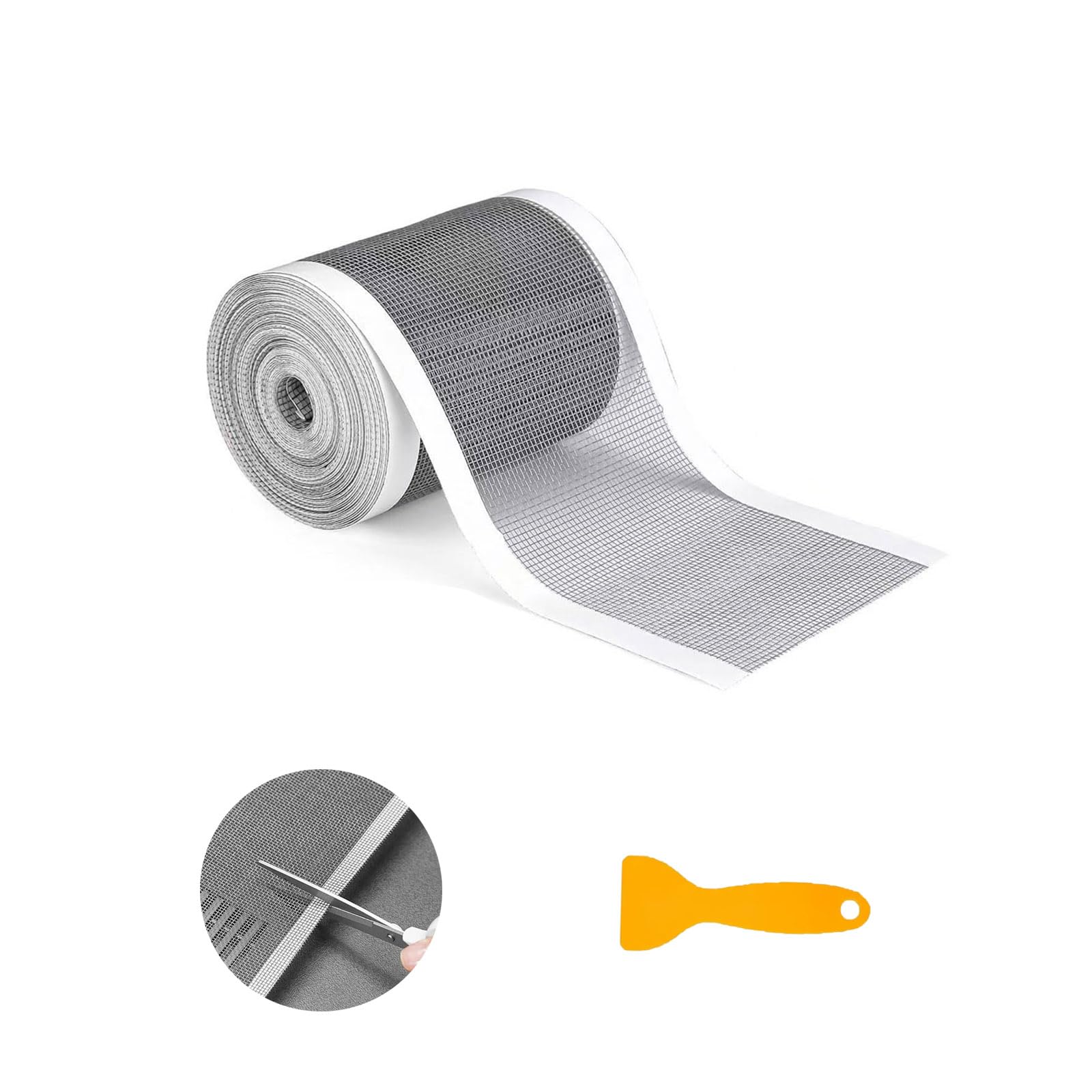 Kaizuca 2 Pack Shower Hair Strainer 100mm x 10m, Self-Adhesive Mesh Catcher