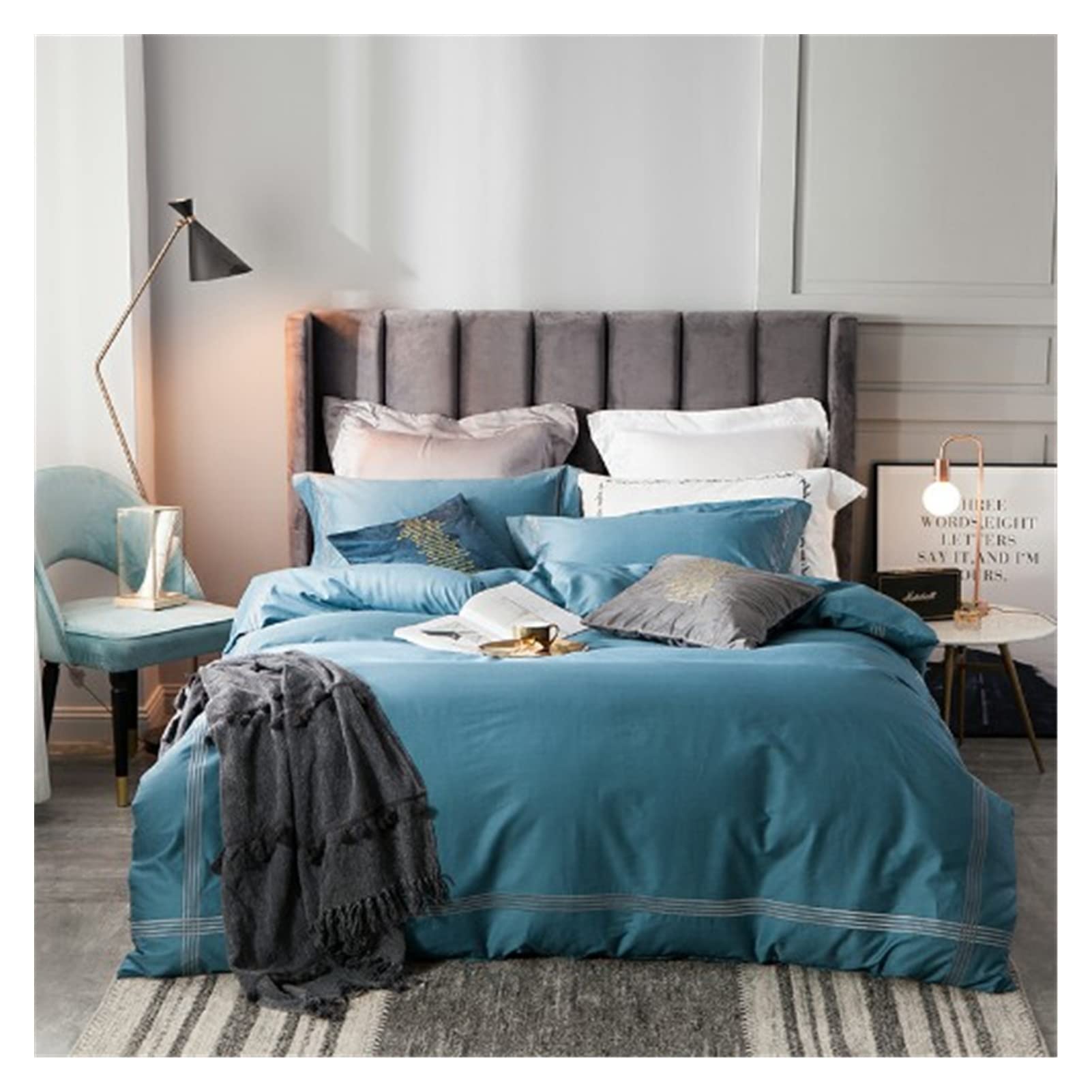 Set di biancheria da letto Colore blu pallido - SINSAY - 032CL-05X