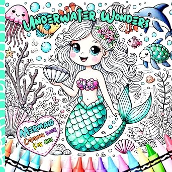 Underwater Wonders A Journey Through the Ocean - A Creative & Fun Coloring Book for Kids Ages 4+ Wild Wonders A Magical Coloring Adventure!