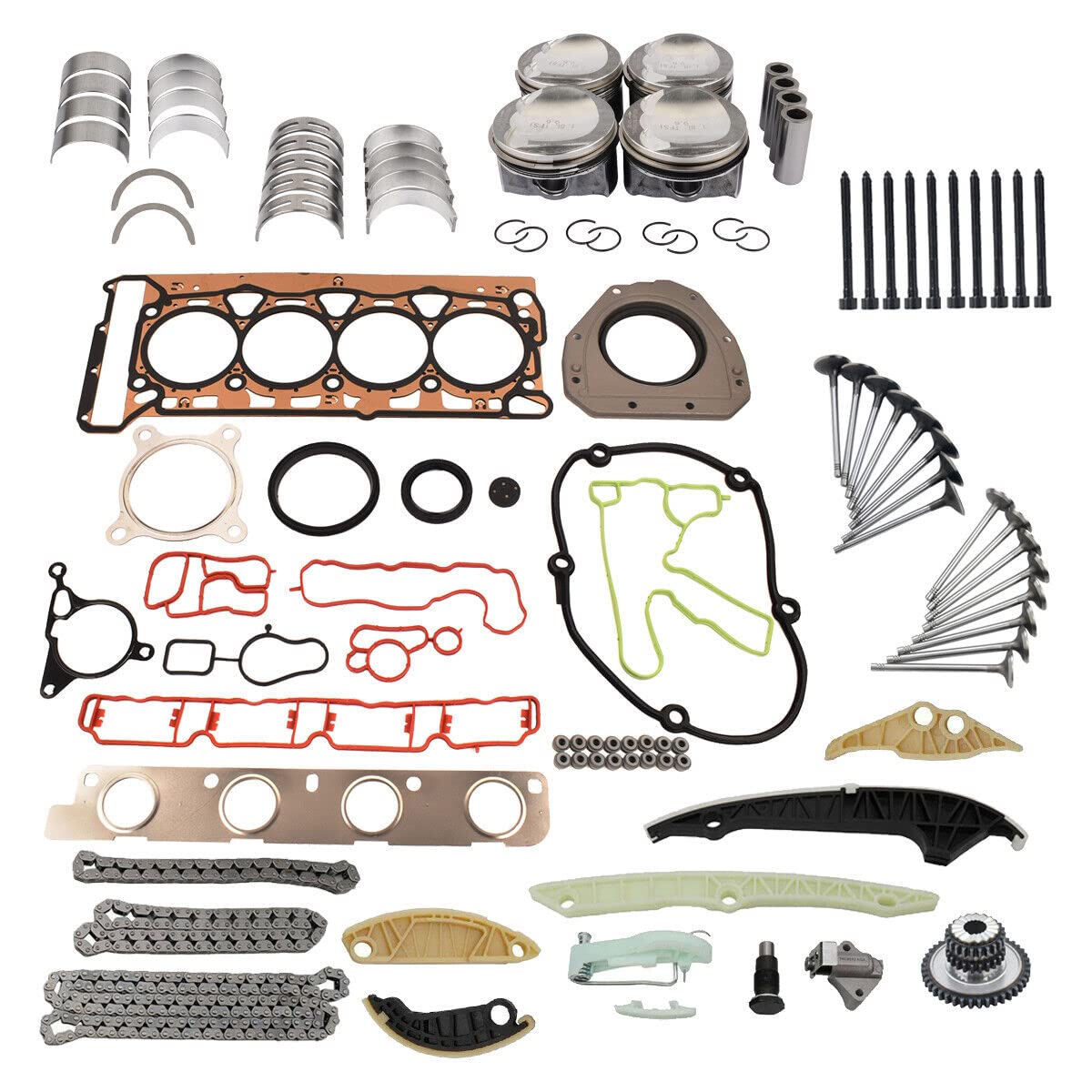 Kit de reparación de válvulas de pistón (21mm) Compatible con 1.8 TFSI TSI CDAA CDAB CDH CDHA CDHB 06F253039F 06H109158H 06J198151B