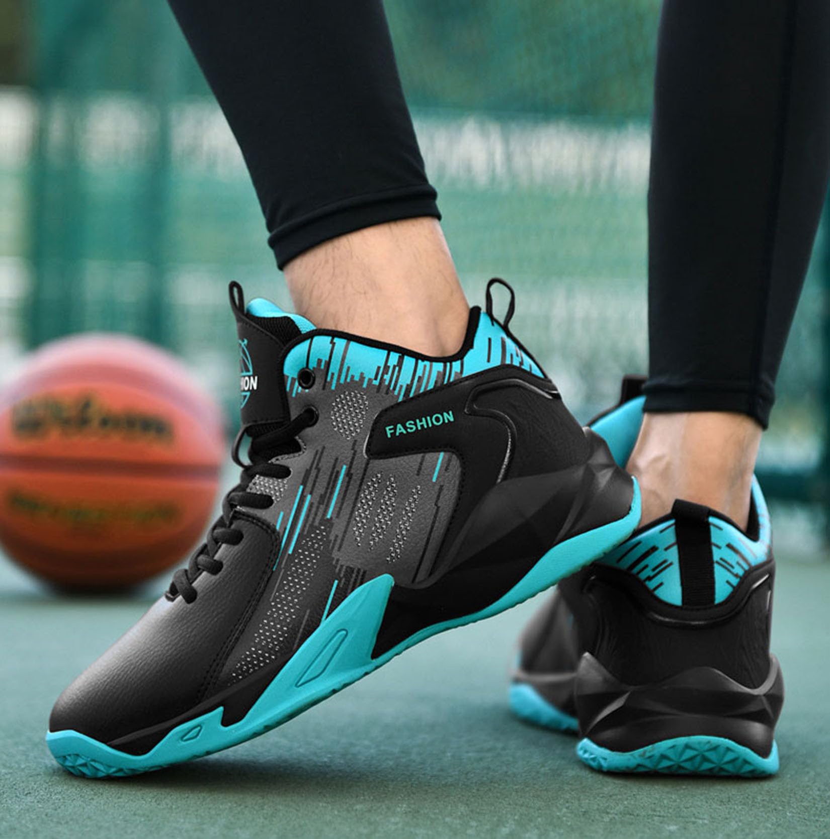 Męskie buty do koszykówki, męskie buty sportowe, duże buty sportowe, modne sportowe buty do koszykówki (39 UE, Q3)