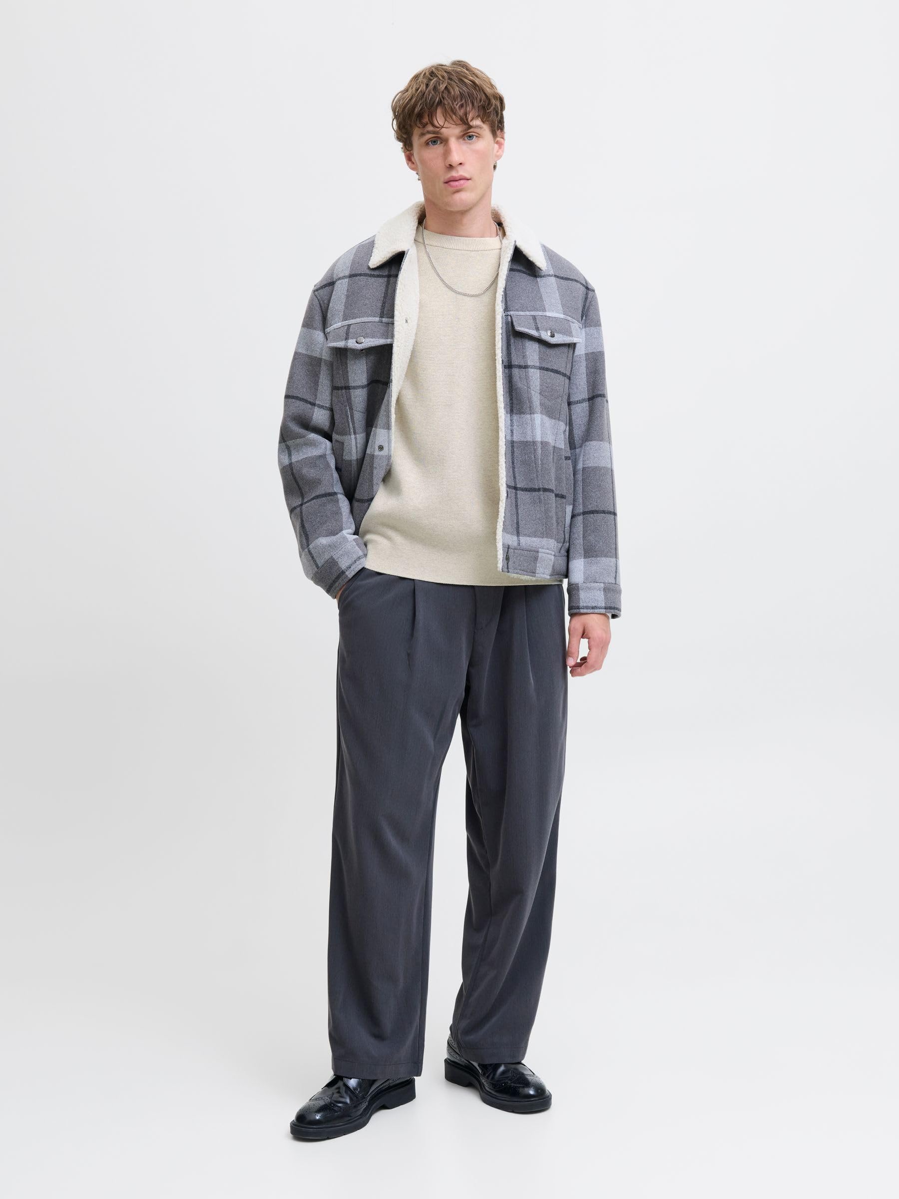 JACK & JONES Jprccmilano Stitch Knit Crew Neck SN Jprccmilano Stitch Knit Crew Neck SN Uomo (Pacco da 1)