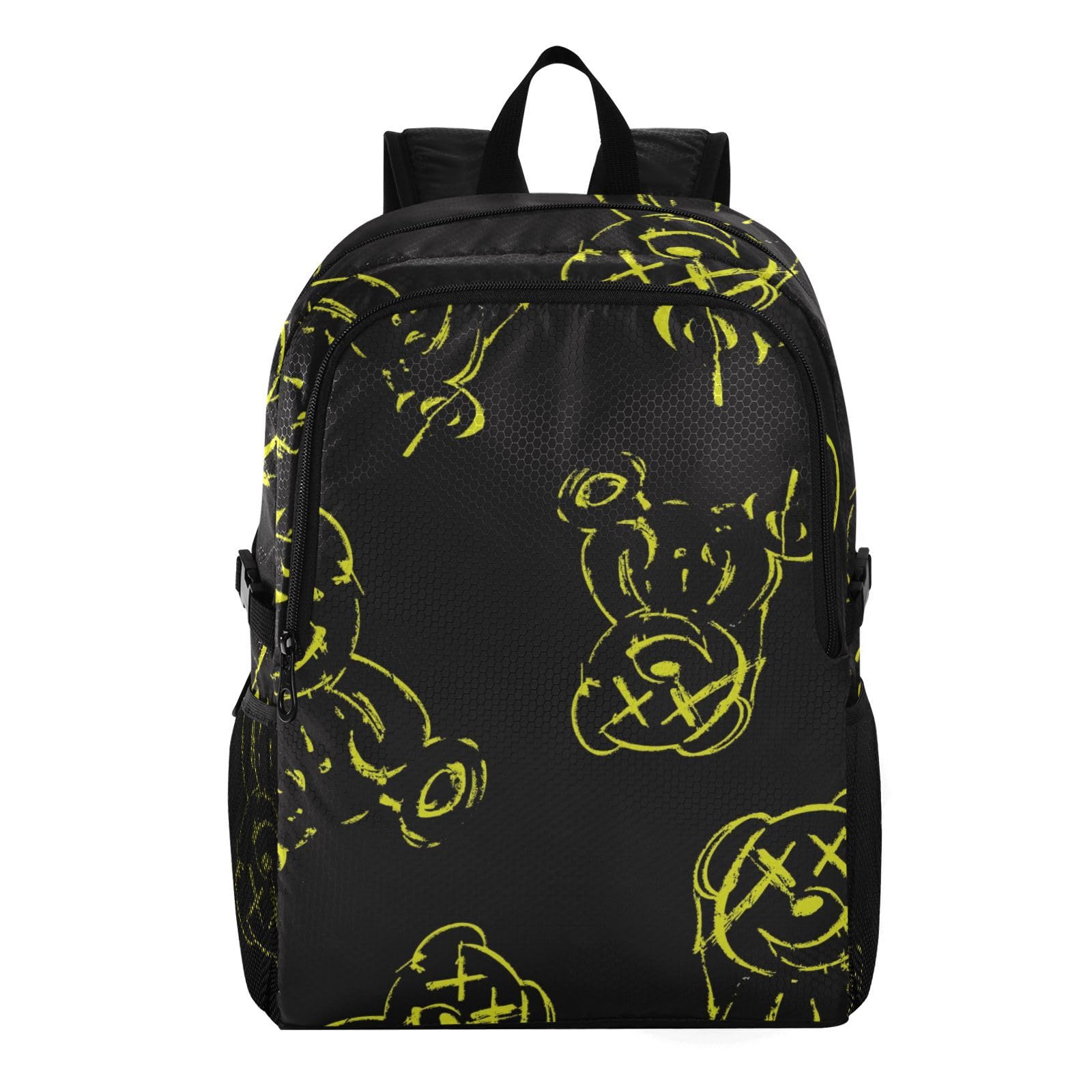 CEBUGIWaterproof Travel Hiking Backpacks Lightweight Packable Daypack Casual Foldable Shoulder Bag for Women Men Travel Camping Vacation(Simplified Teddy Bear)