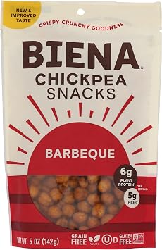 Biena Chickpea Snacks, Barbeque, 5 Ounce