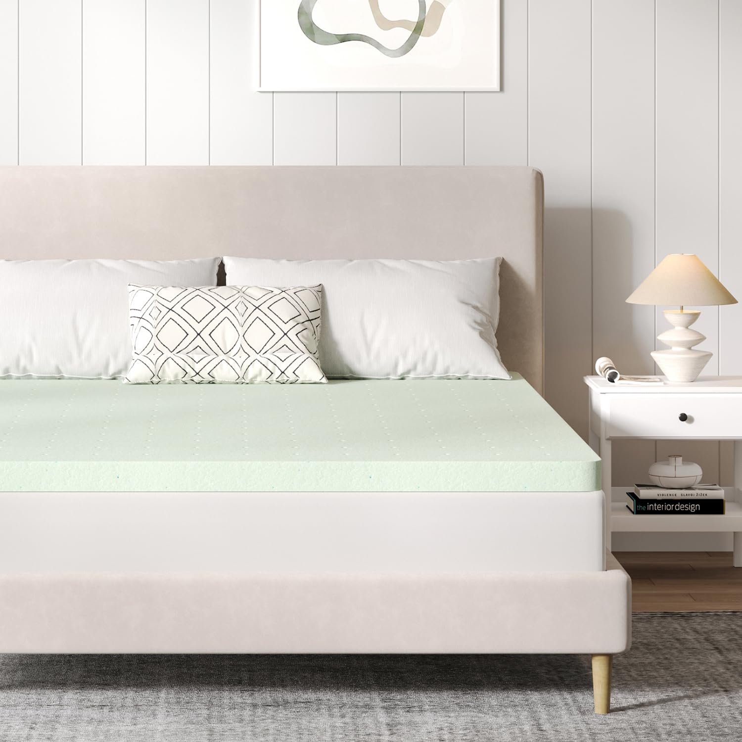 Novilla Twin XL Size Mattress Topper 2 Inch Gel Memory Foam Twin XL Mattress Topper for Cool Night