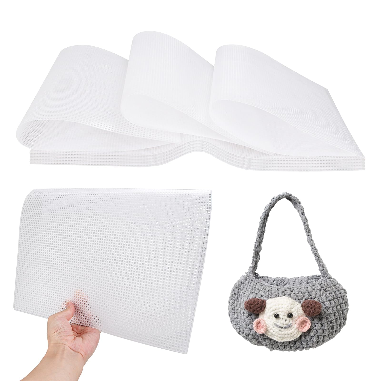 VILLFUL Lot De 6 Grilles En Plastique Pour Fabrication Sacs à Main - Accessoires Bricolage Créatif