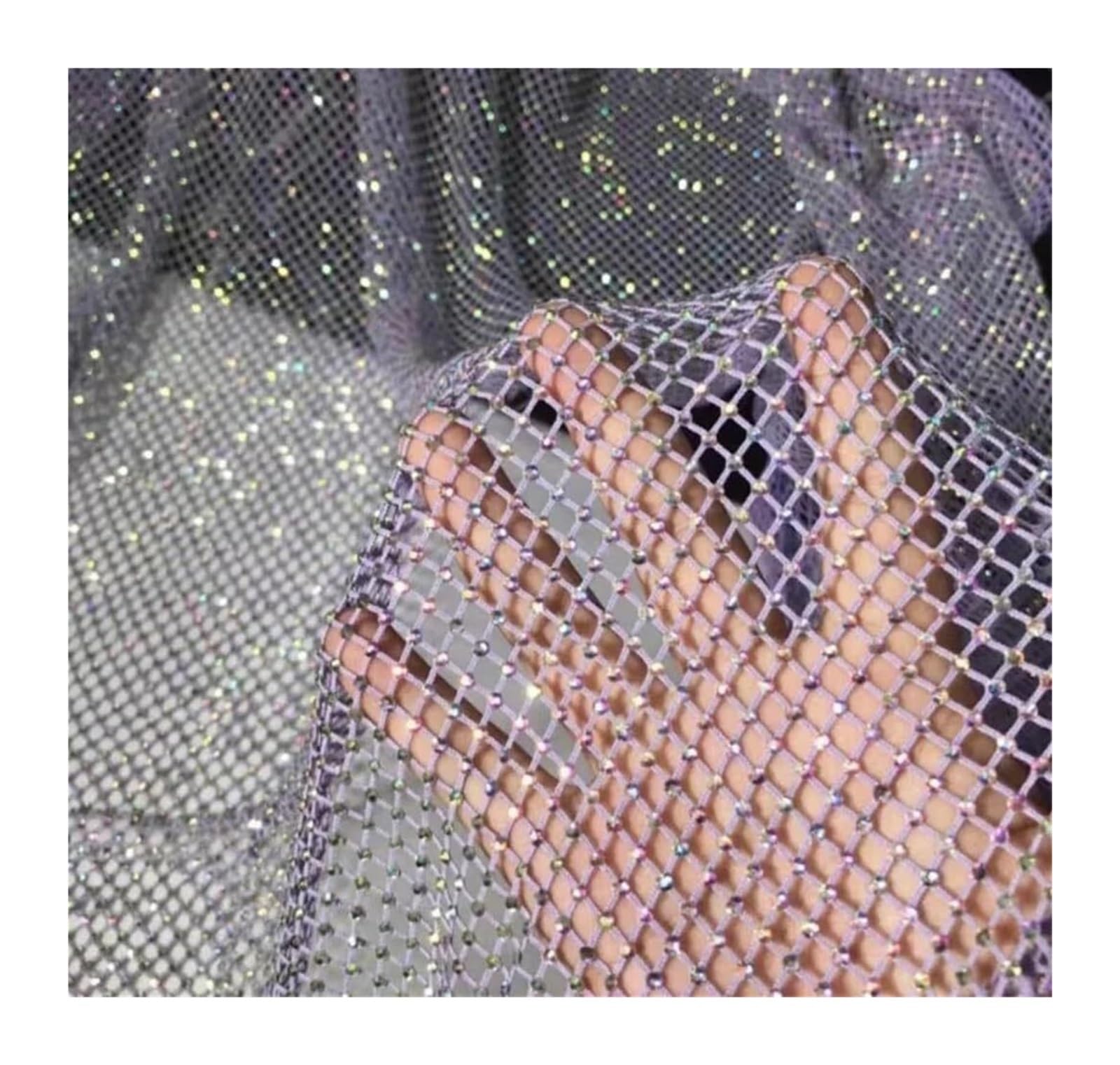 Mesh Fabric Fabric, Net Fabric for Sewing - Multicolor, Multiple Sizes(Purple,1.5 Meters)