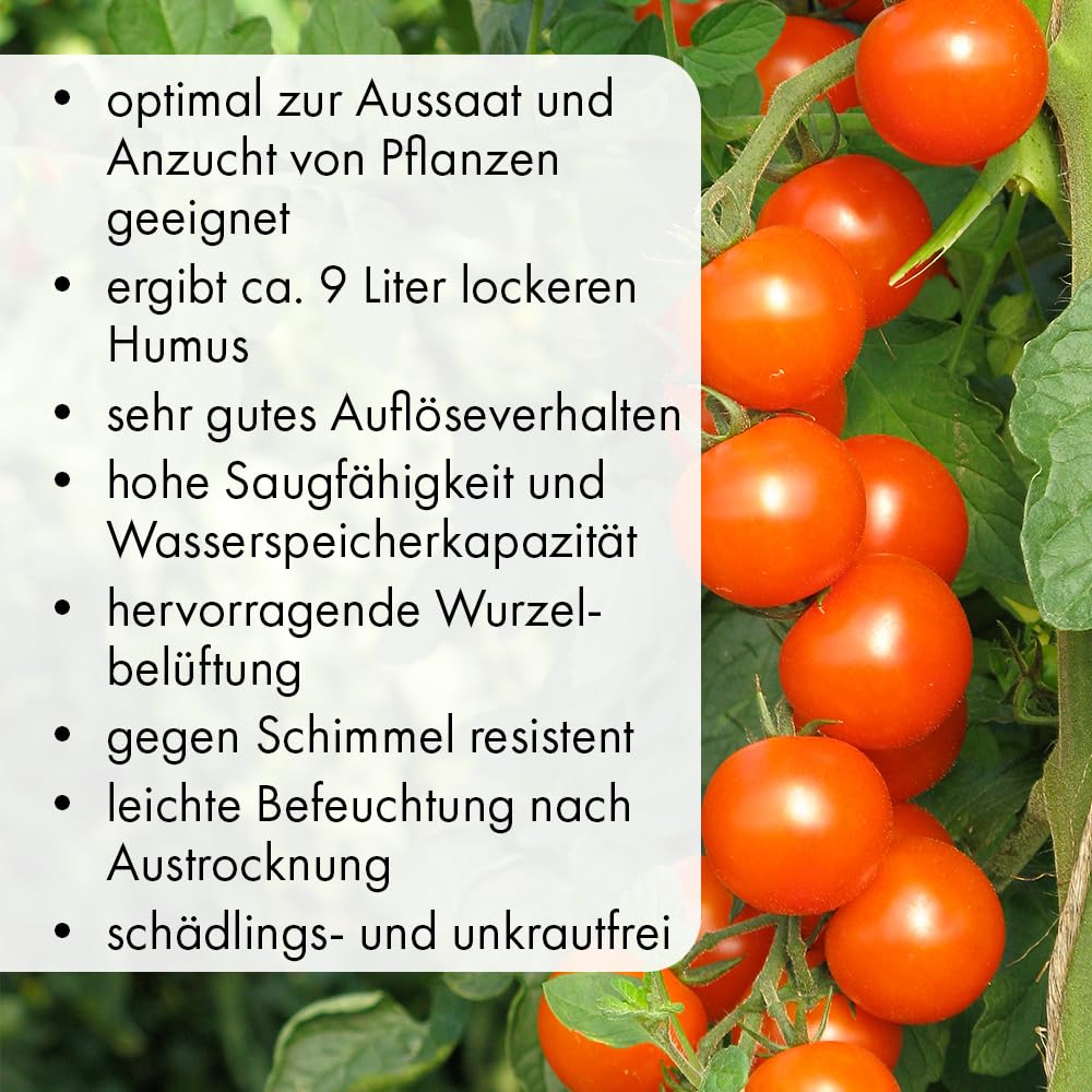 Kokoshumusziegel als Hochbeeterde, Blumenerde für Pflanzen/Zimmerpflanzen - 24x650g - natürliche Kokoserde als Alternative zur herkömmlichen Blumenerde für EIN kräftiges Wurzelwachstum (216 Liter)