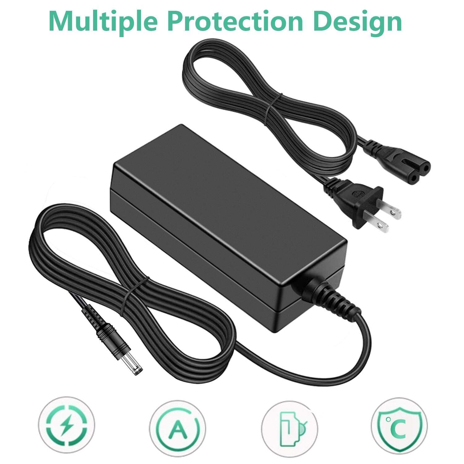 Universal AC/DC Adapter For Dell S2340L, S2340Lb, S2340Lc 23-inch Touchscreen Monitor – Power Cord Charger Replacement - View #3