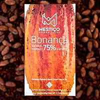 Mestiço Chocolates Bonança, Chocolate Amargo 75% Cacau, Artesanal, 60g, Origem Bahia Brasileira