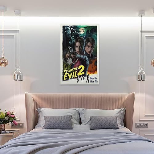 Miniatura 8 de Resident Evil - Pósteres de anime de 2 juegos, pósteres estéticos geniales de juegos, impresiones artísticas en lienzo para decoración de pared,