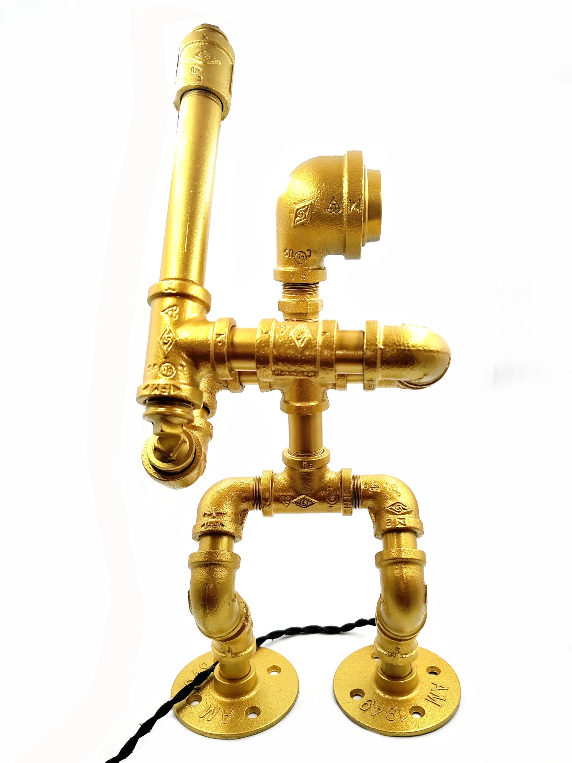 Industrial Pipe Lamp Socket - Steampunk Lighting -6