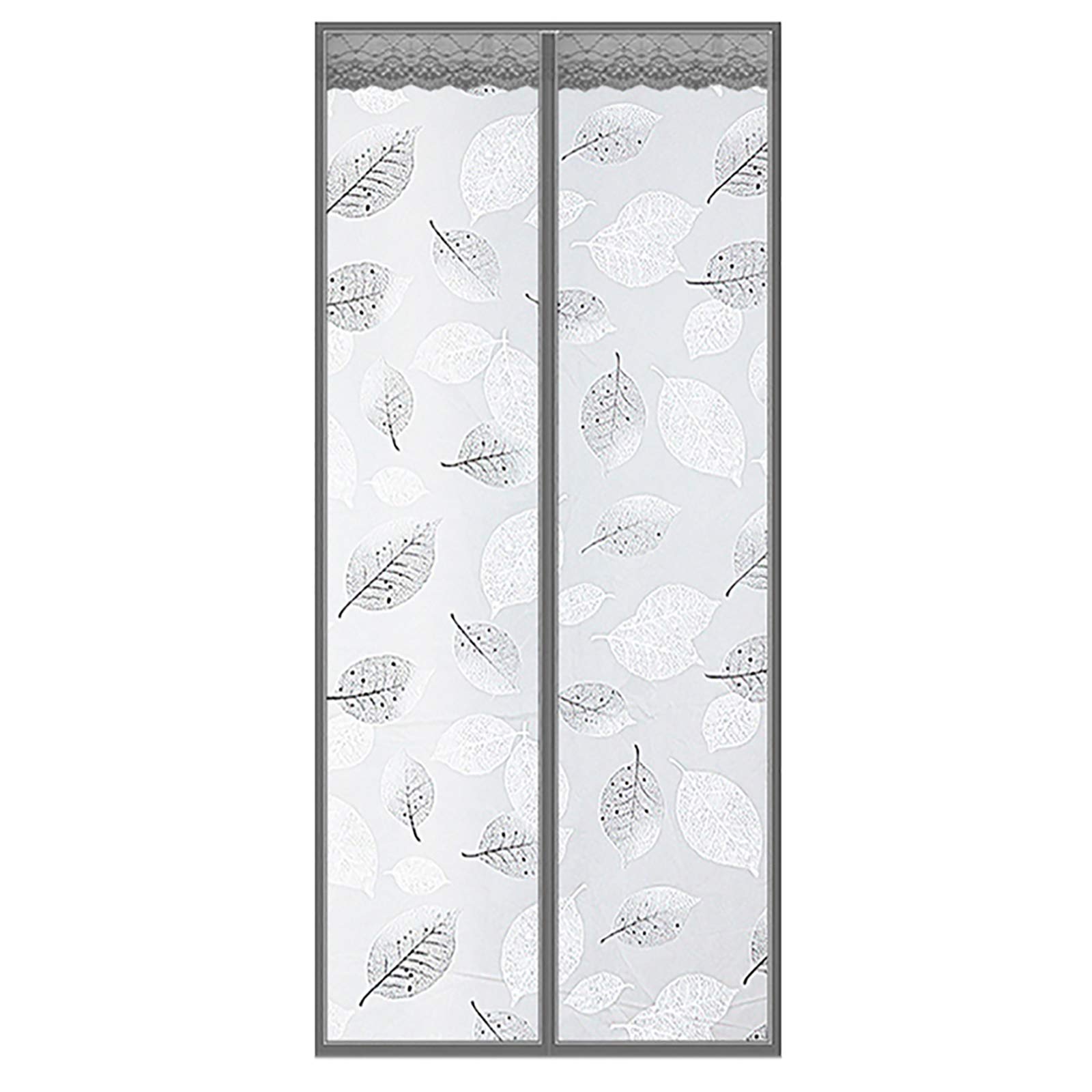 HMHD Magnetic Screen Door, Windproof Cold-resistant Thermal Curtains Bi Folding Doors Automatic Close, for French Doors, Greenhouse -B-80x210CM